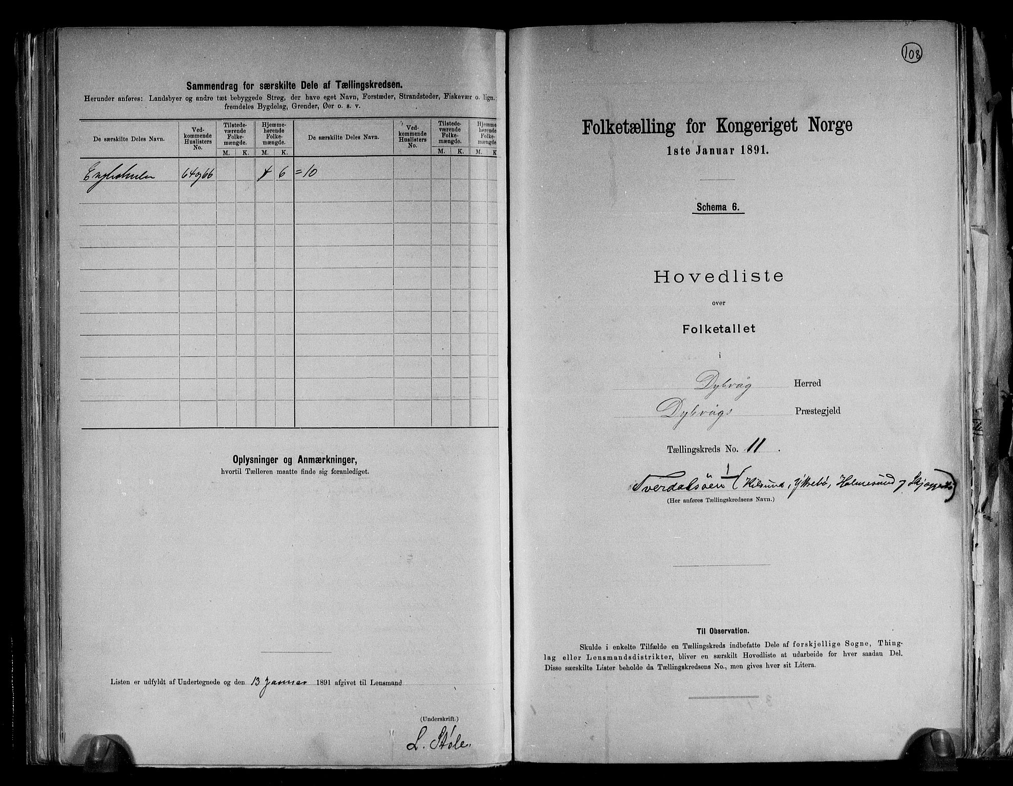 RA, 1891 census for 0915 Dypvåg, 1891, p. 29