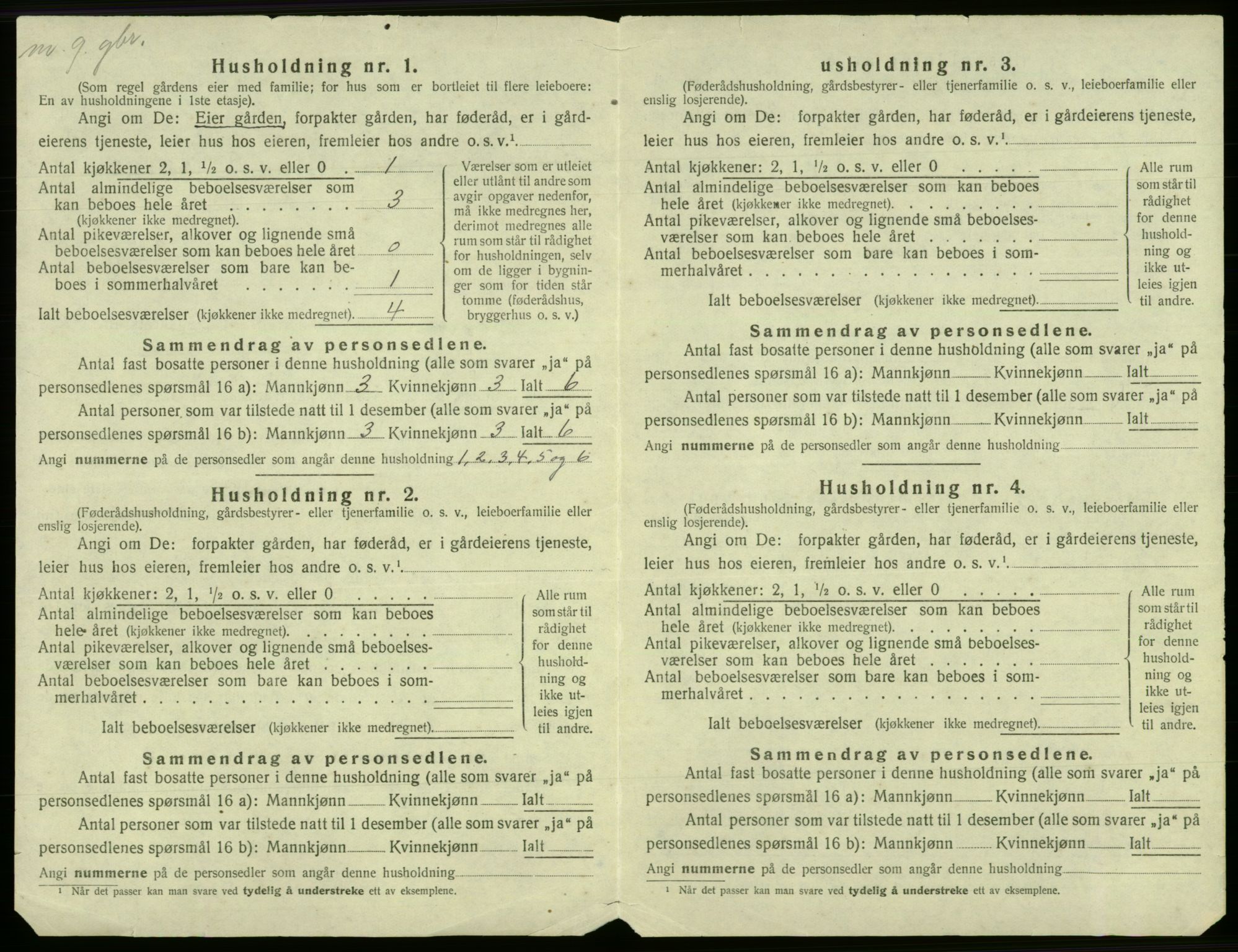 SAB, 1920 census for Fana, 1920, p. 2471