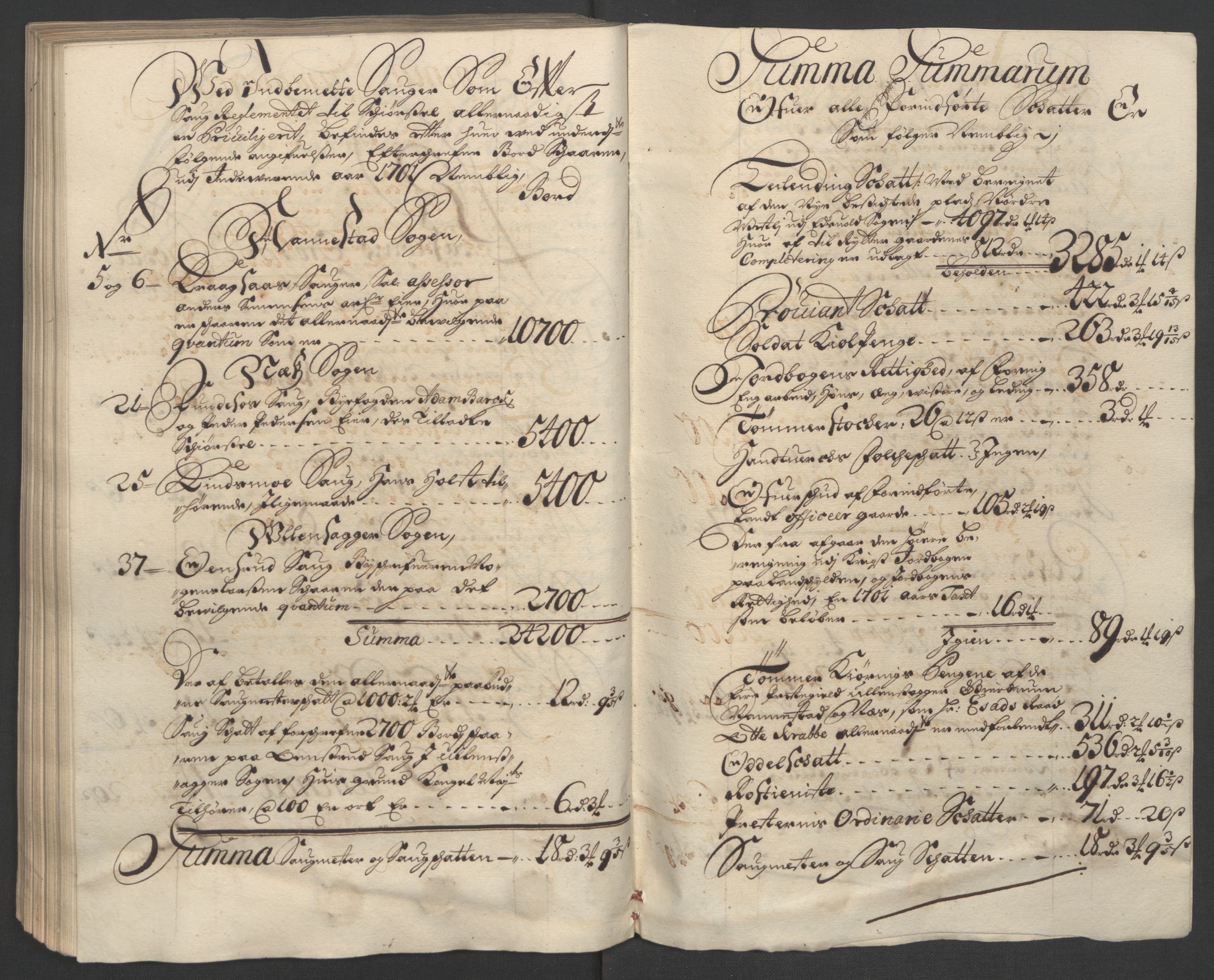 Rentekammeret inntil 1814, Reviderte regnskaper, Fogderegnskap, AV/RA-EA-4092/R12/L0713: Fogderegnskap Øvre Romerike, 1701, p. 205