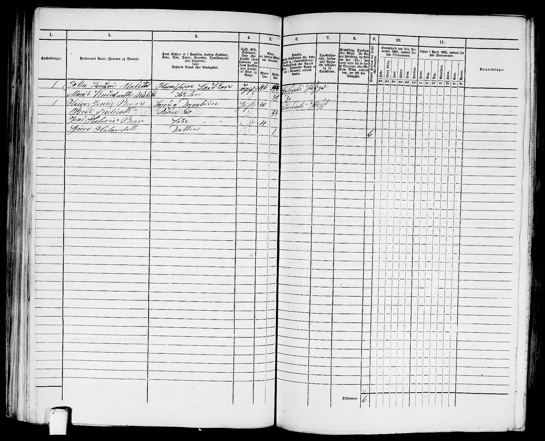 RA, 1865 census for Kristiansund/Kristiansund, 1865, p. 646