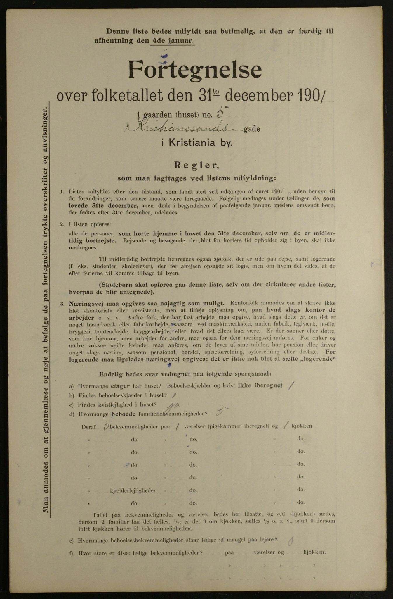 OBA, Municipal Census 1901 for Kristiania, 1901, p. 8353