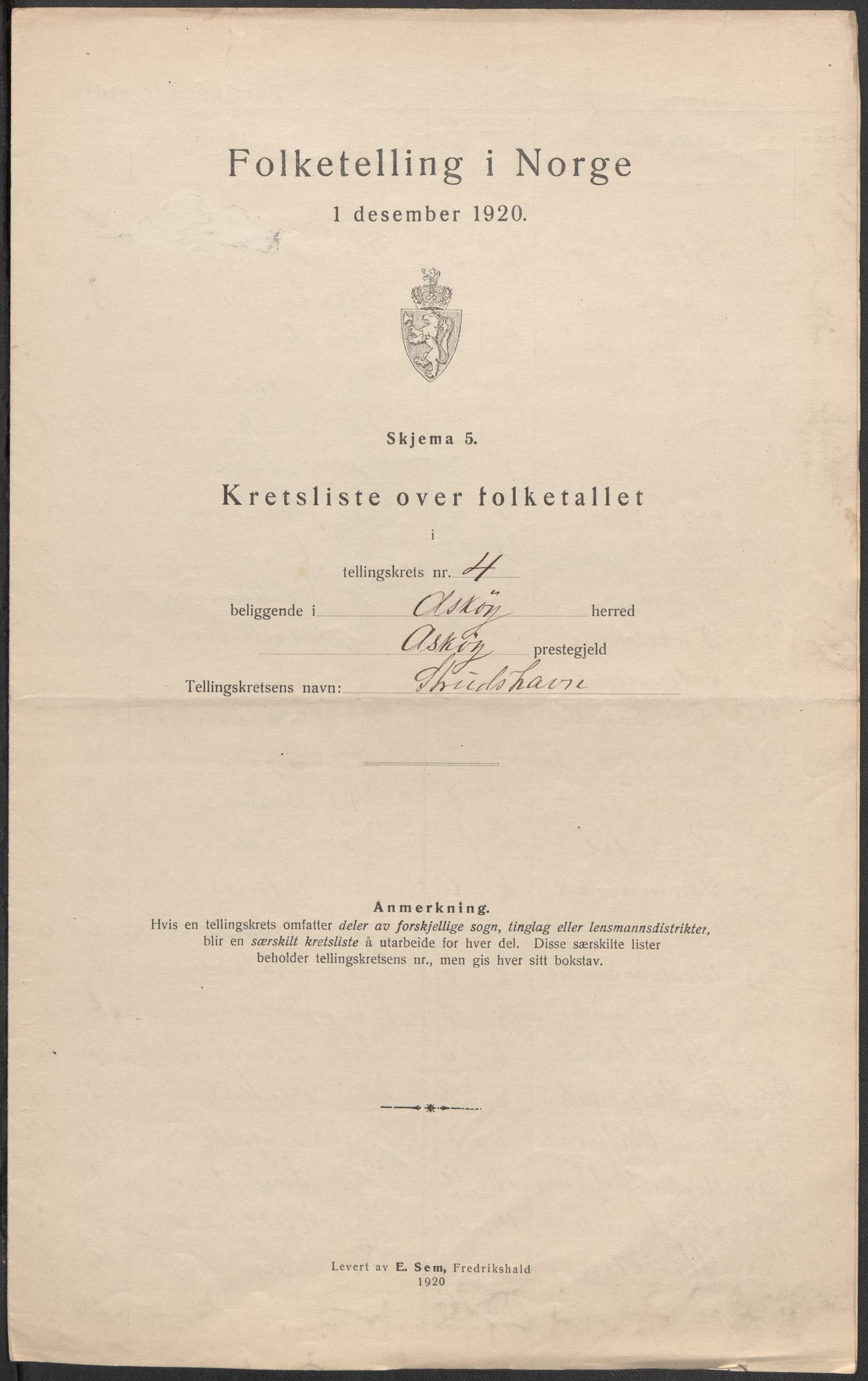 SAB, 1920 census for Askøy, 1920, p. 22