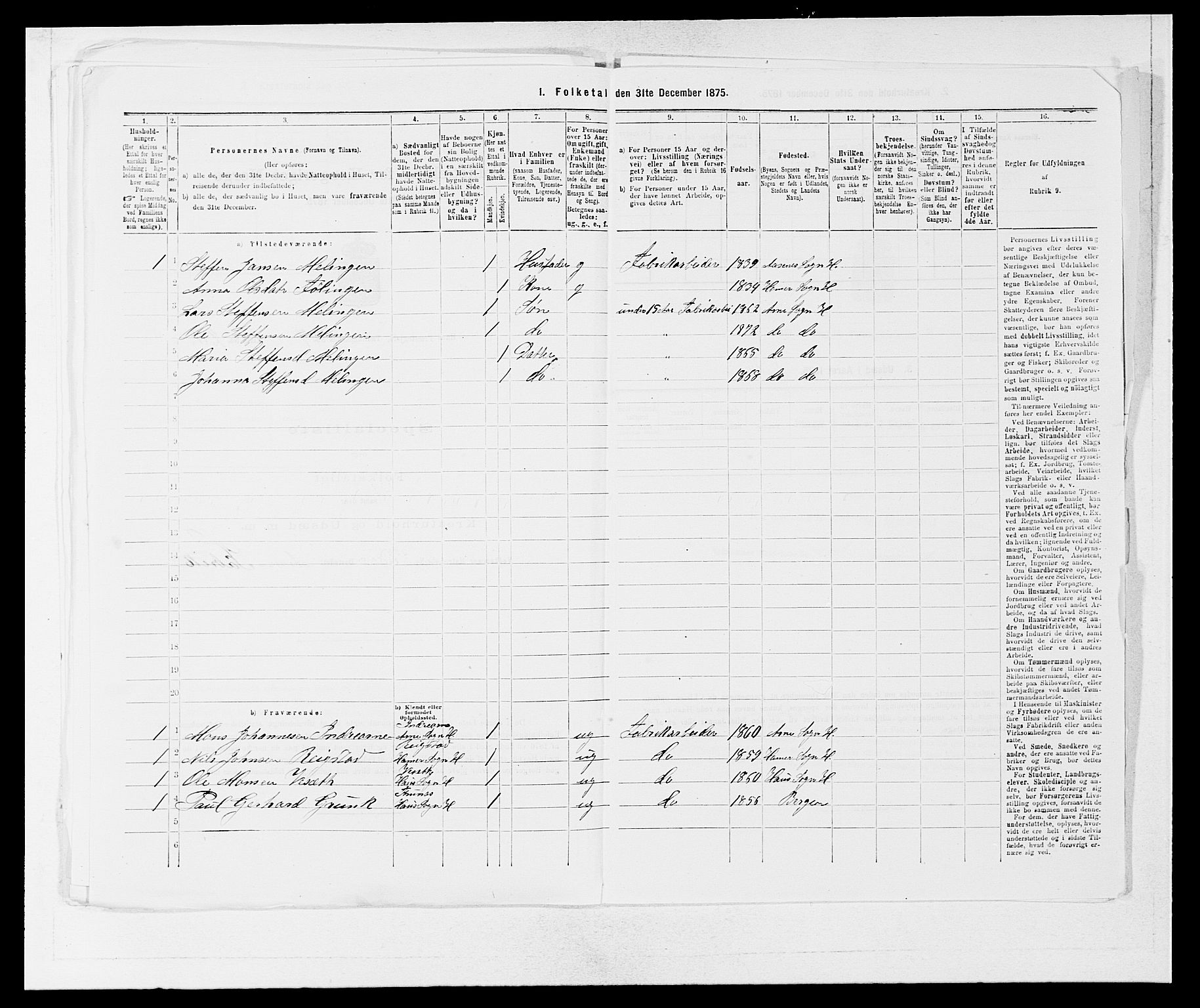 SAB, 1875 census for 1250P Haus, 1875, p. 859