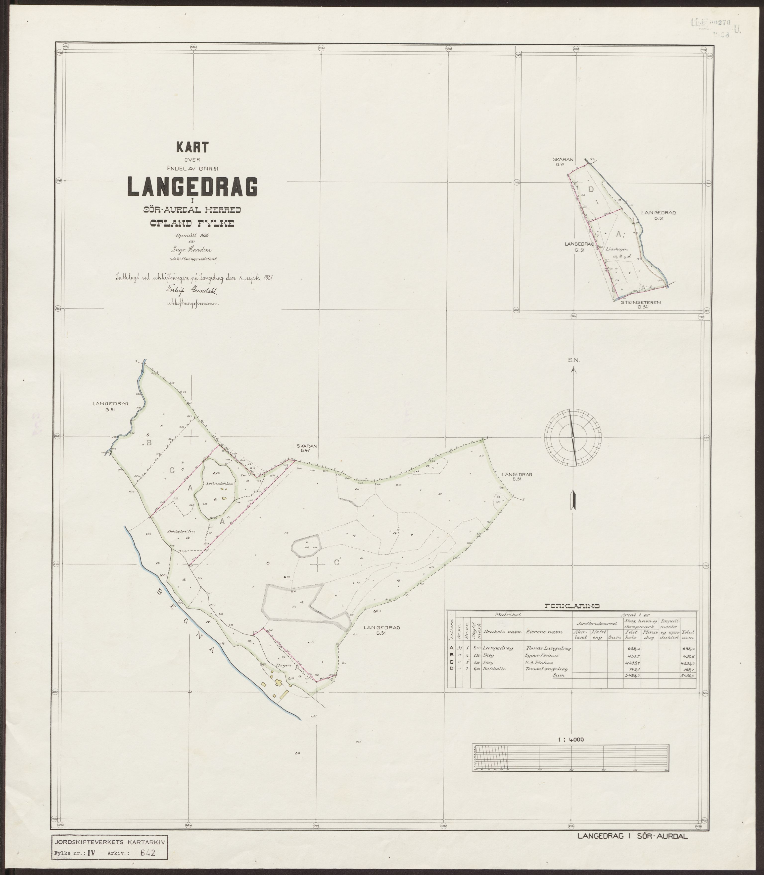 Jordskifteverkets kartarkiv, RA/S-3929/T, 1859-1988, p. 813