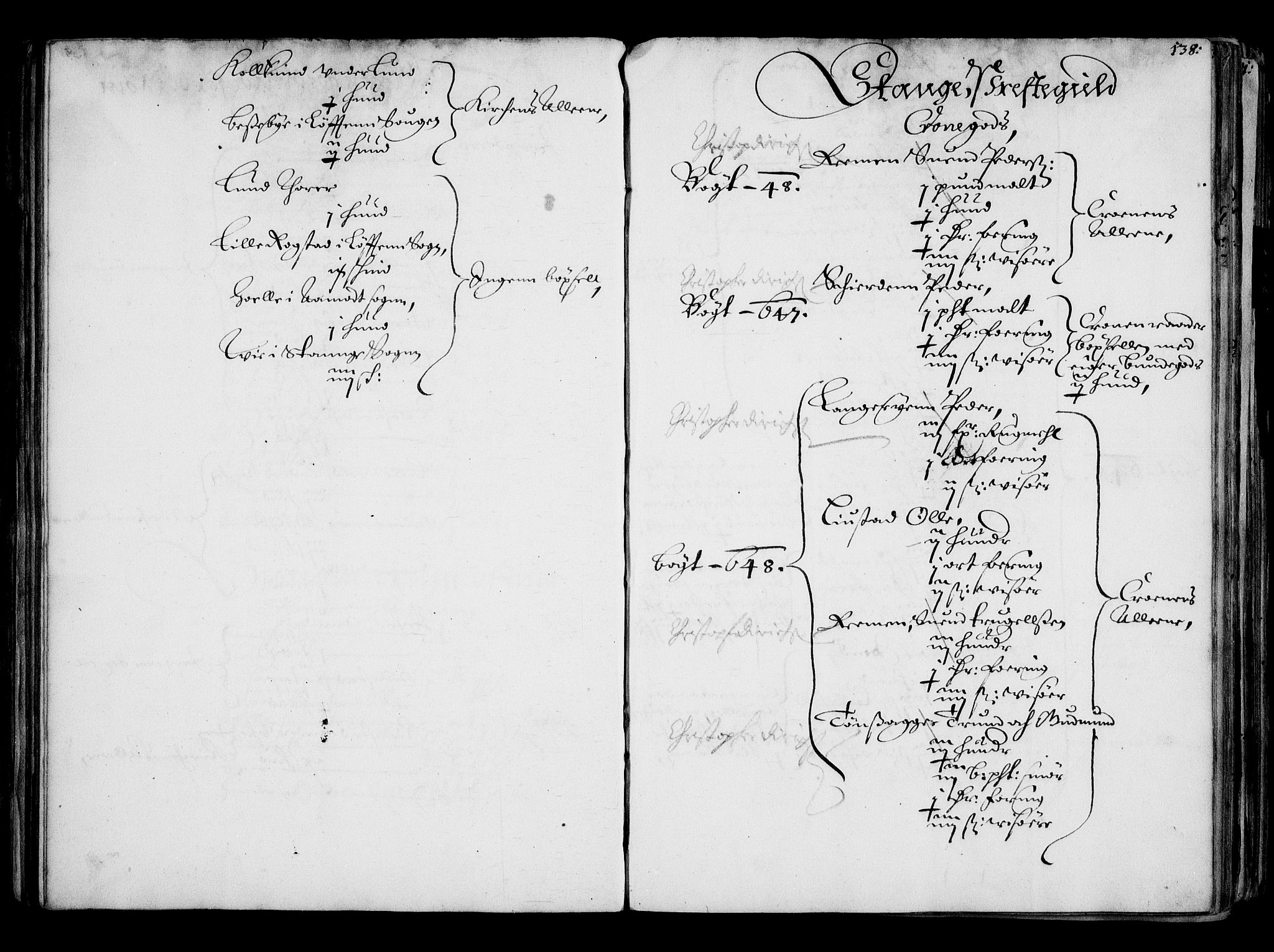 Rentekammeret inntil 1814, Realistisk ordnet avdeling, RA/EA-4070/N/Na/L0001: [XI f]: Akershus stifts jordebok, 1652, p. 137b-138a