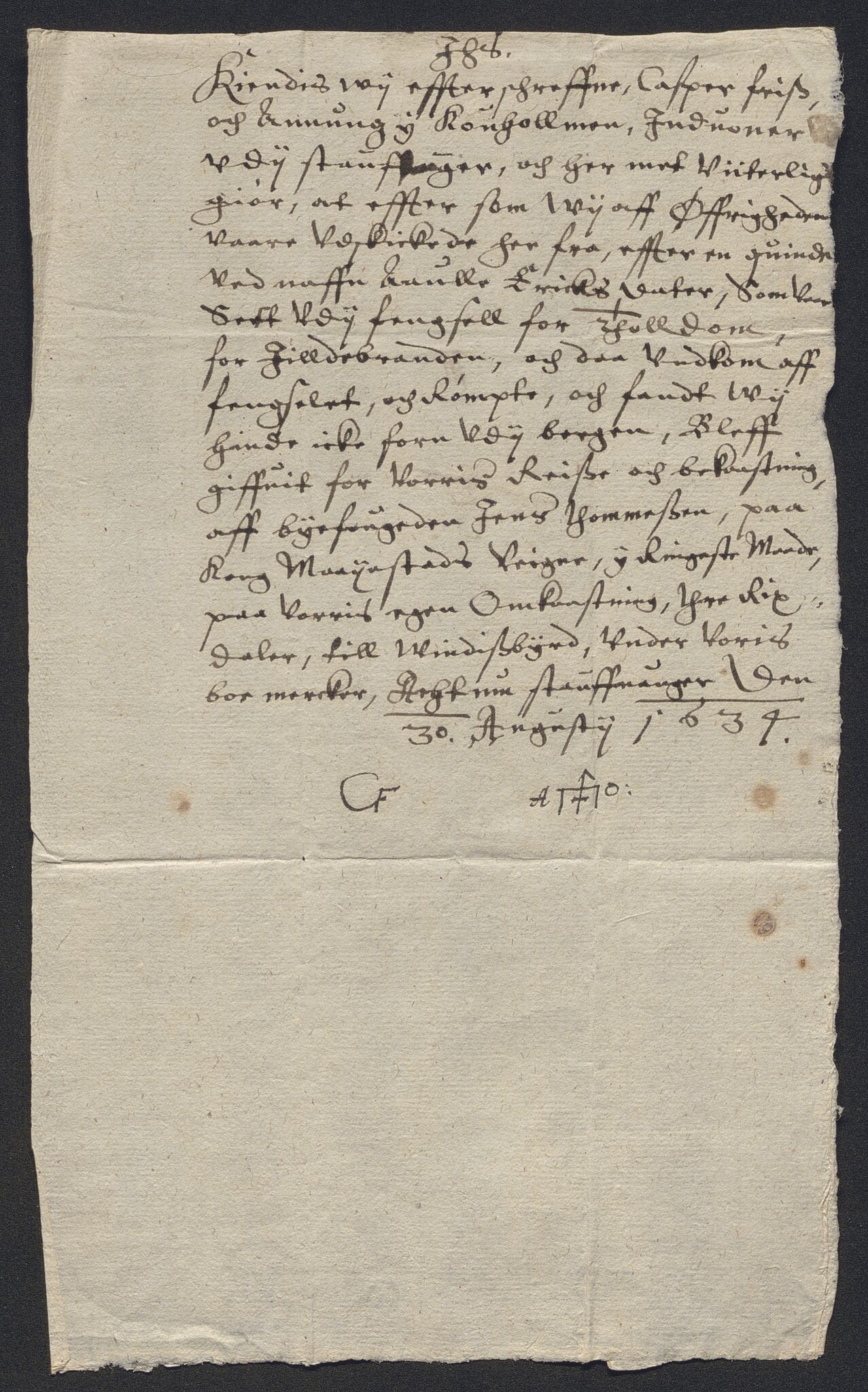 Rentekammeret inntil 1814, Reviderte regnskaper, Byregnskaper, AV/RA-EA-4066/R/Ro/L0298: [O1] By- og kontribusjonsregnskap, 1624-1639, p. 123