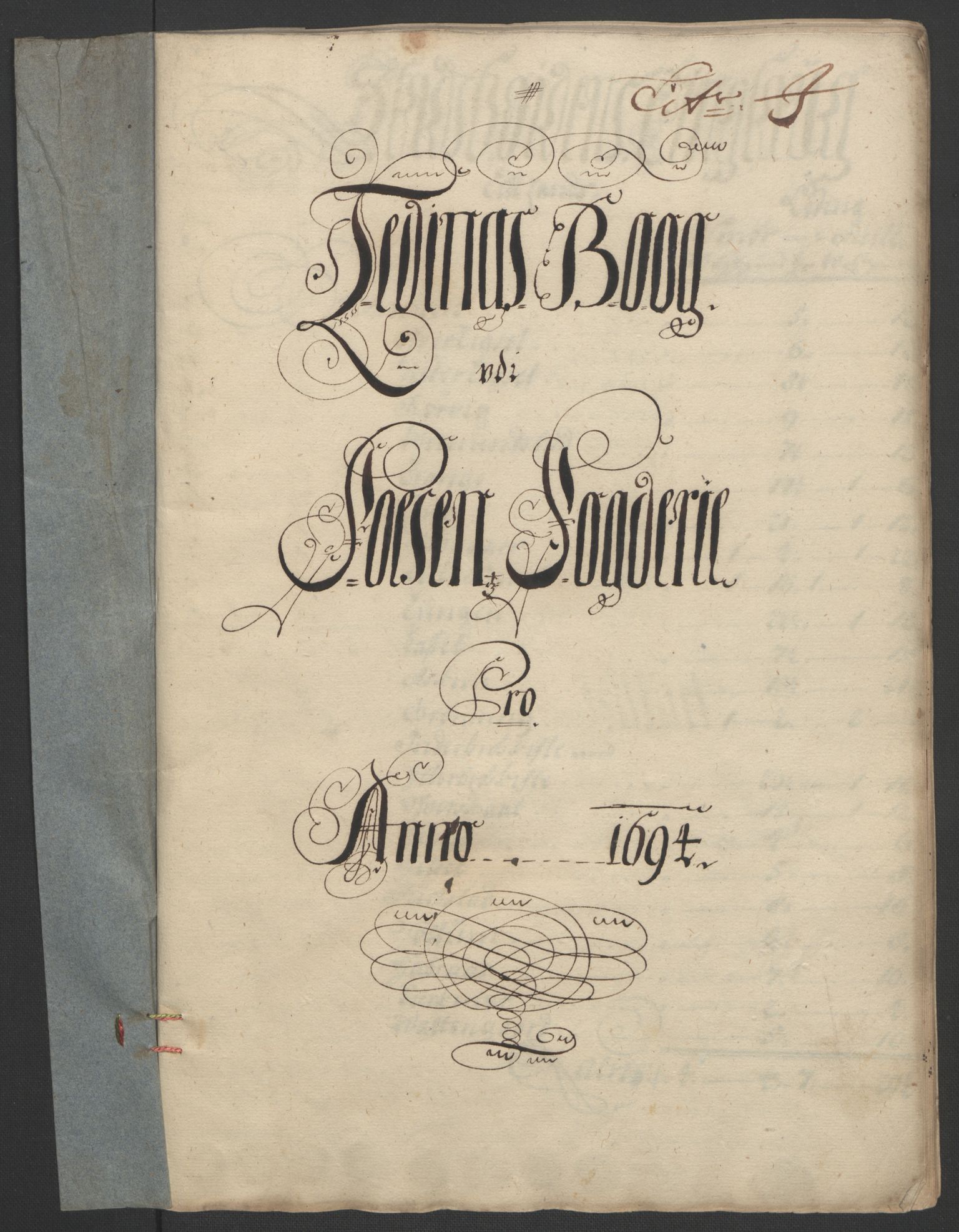 Rentekammeret inntil 1814, Reviderte regnskaper, Fogderegnskap, RA/EA-4092/R57/L3850: Fogderegnskap Fosen, 1694, p. 130