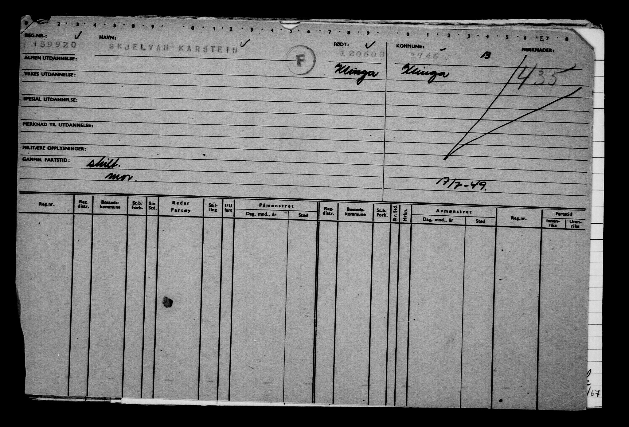 Direktoratet for sjømenn, AV/RA-S-3545/G/Gb/L0044: Hovedkort, 1902, p. 688