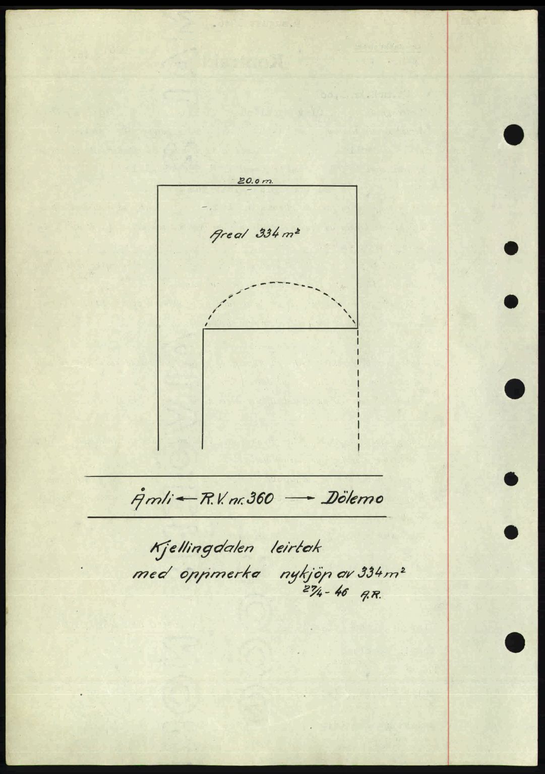 Nedenes sorenskriveri, AV/SAK-1221-0006/G/Gb/Gba/L0055: Mortgage book no. A7, 1946-1946, Diary no: : 906/1946