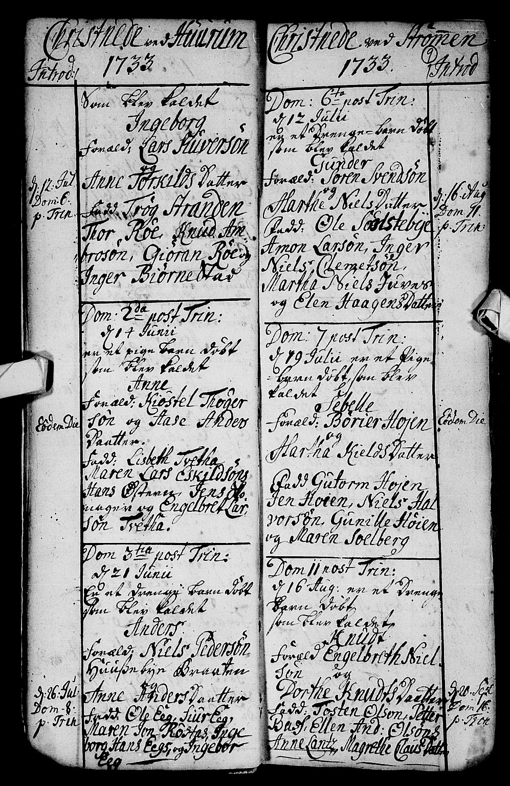 Hurum kirkebøker, AV/SAKO-A-229/F/Fa/L0002: Parish register (official) no. 2, 1733-1757, p. 9