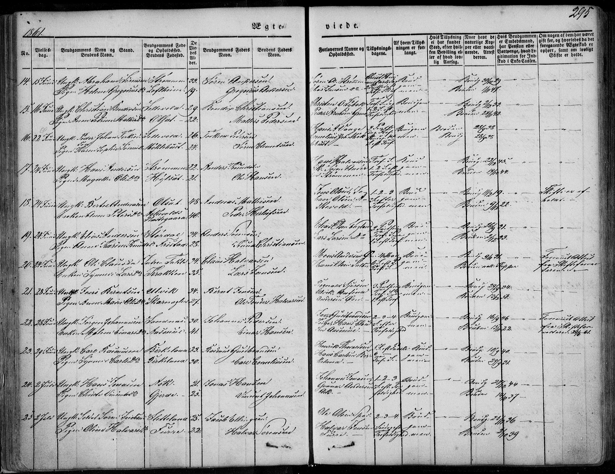 Askvoll sokneprestembete, SAB/A-79501/H/Haa/Haaa/L0011/0002: Parish register (official) no. A 11 II, 1845-1878, p. 295