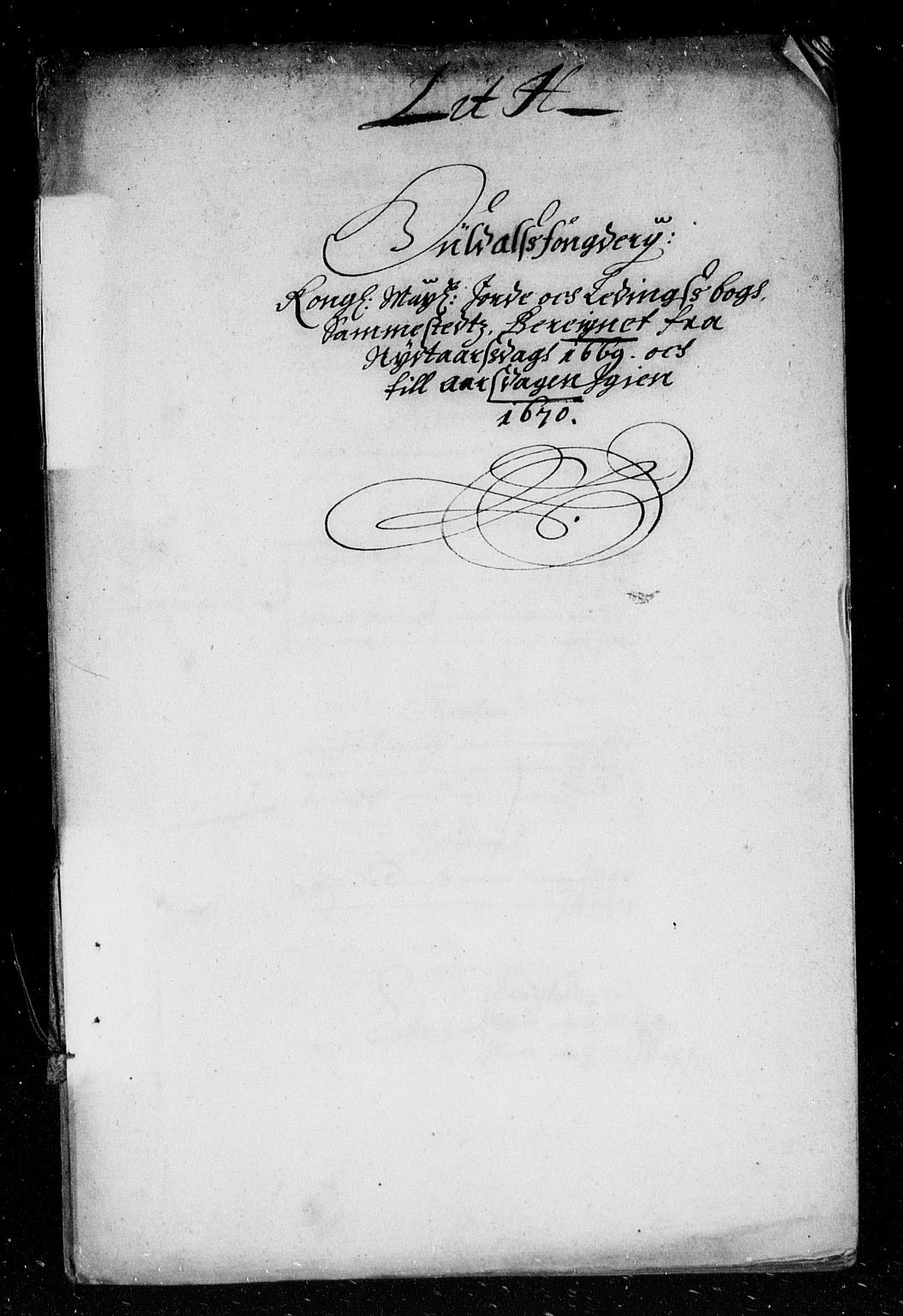 Rentekammeret inntil 1814, Reviderte regnskaper, Stiftamtstueregnskaper, Trondheim stiftamt og Nordland amt, AV/RA-EA-6044/R/Rd/L0026: Trondheim stiftamt, 1669