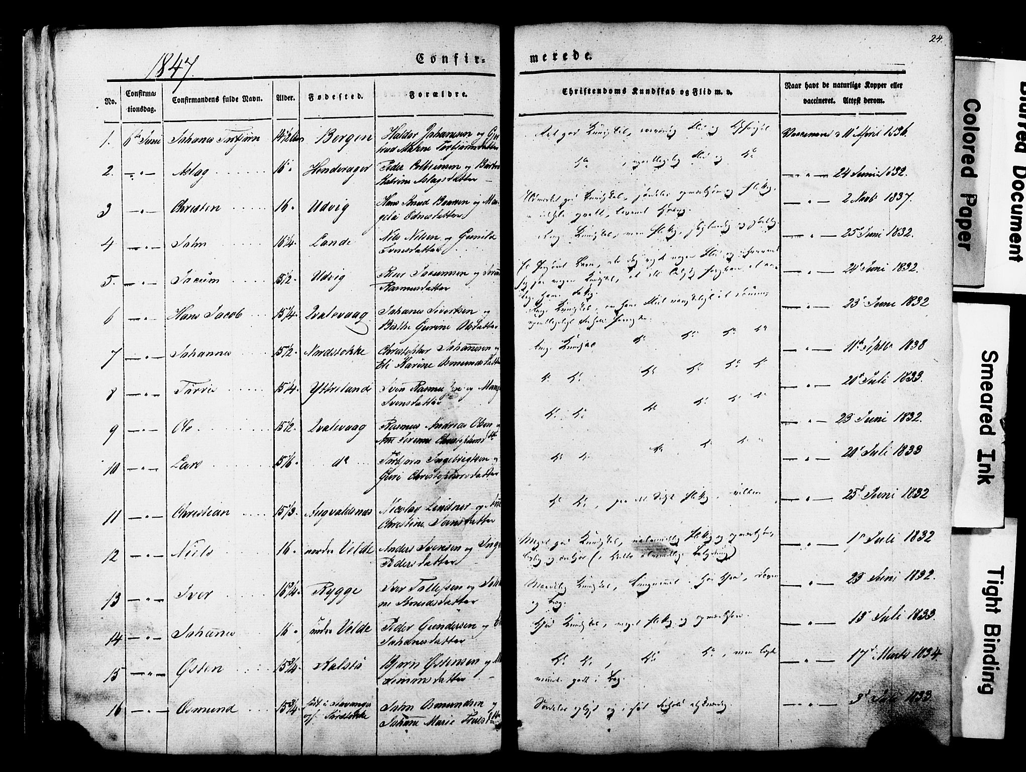 Avaldsnes sokneprestkontor, AV/SAST-A -101851/H/Ha/Haa/L0007: Parish register (official) no. A 7, 1841-1853, p. 24