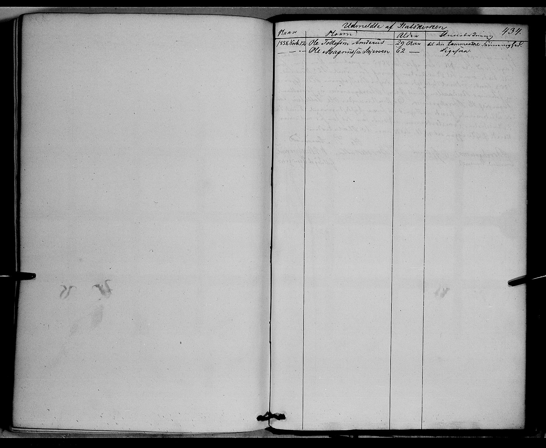 Vardal prestekontor, SAH/PREST-100/H/Ha/Haa/L0006: Parish register (official) no. 6, 1854-1866, p. 434