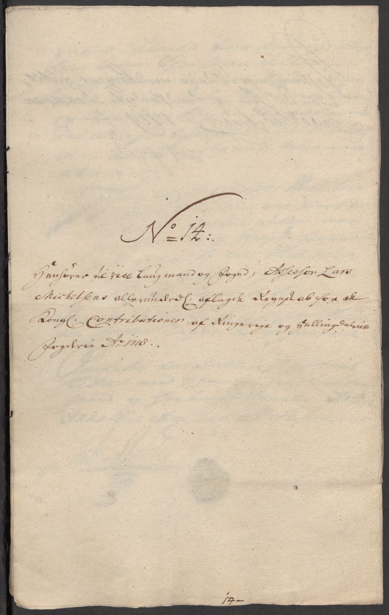 Rentekammeret inntil 1814, Reviderte regnskaper, Fogderegnskap, AV/RA-EA-4092/R23/L1476: Fogderegnskap Ringerike og Hallingdal, 1718, p. 132