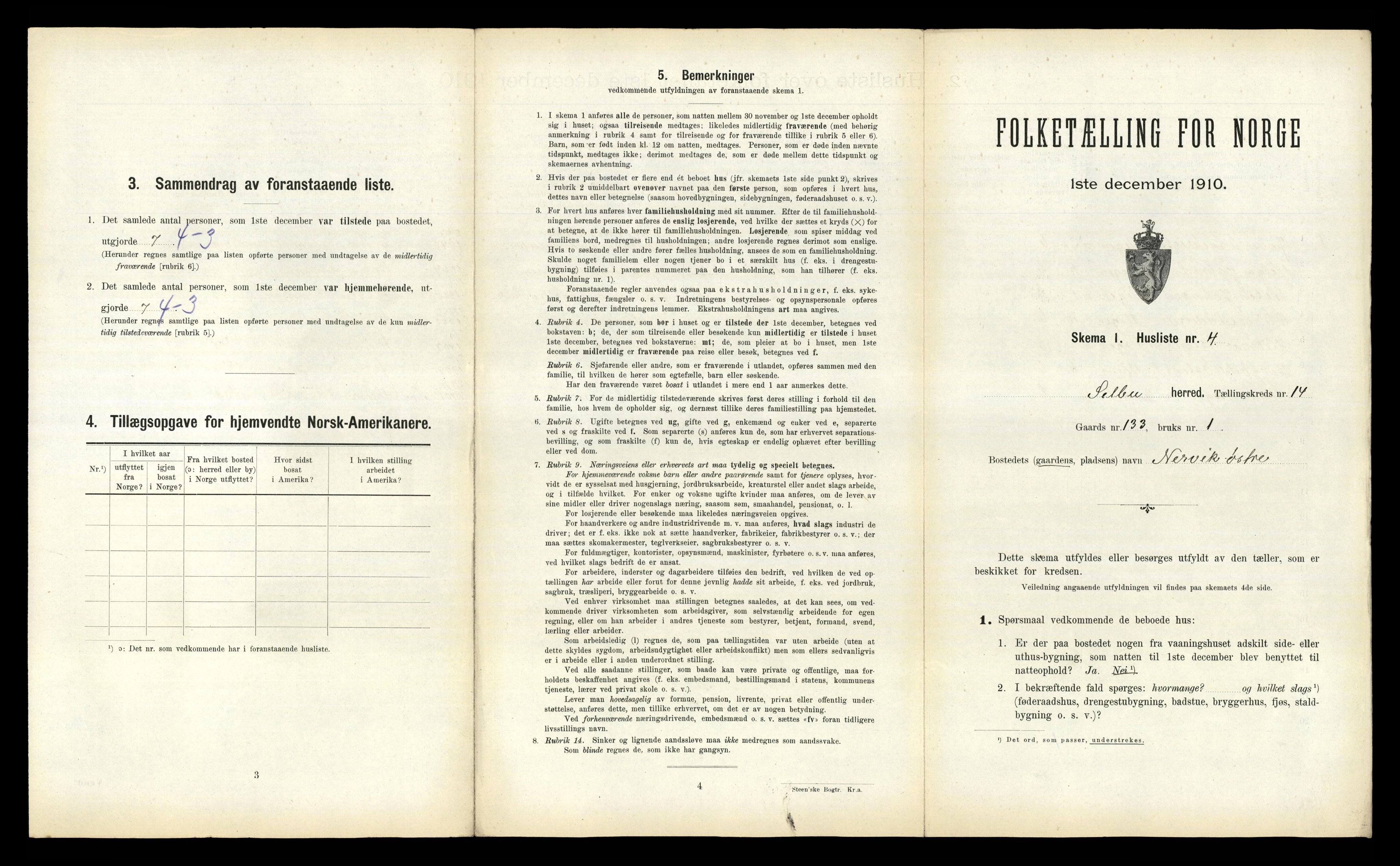 RA, 1910 census for Selbu, 1910, p. 1342