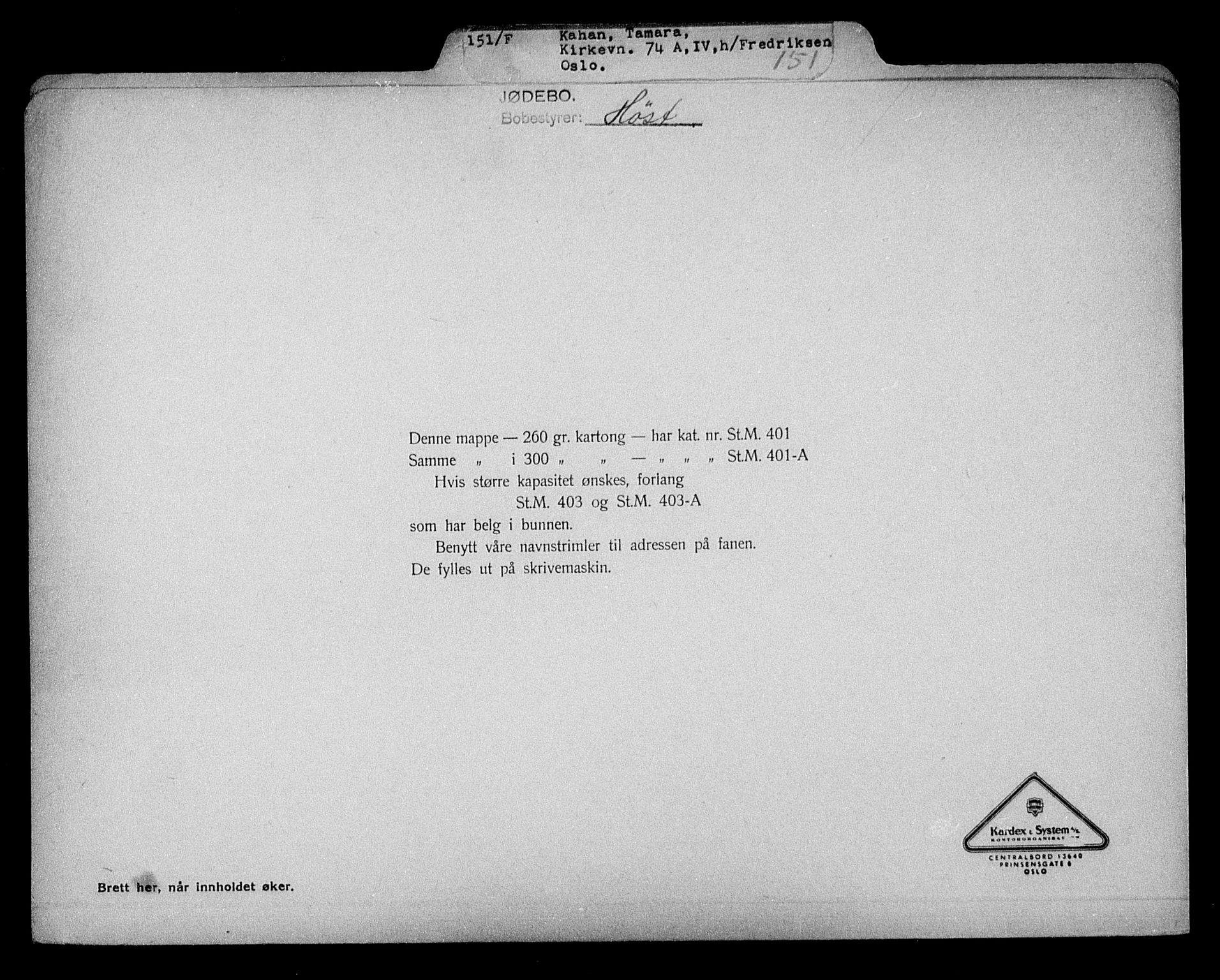 Justisdepartementet, Tilbakeføringskontoret for inndratte formuer, RA/S-1564/H/Hc/Hcc/L0948: --, 1945-1947, p. 618