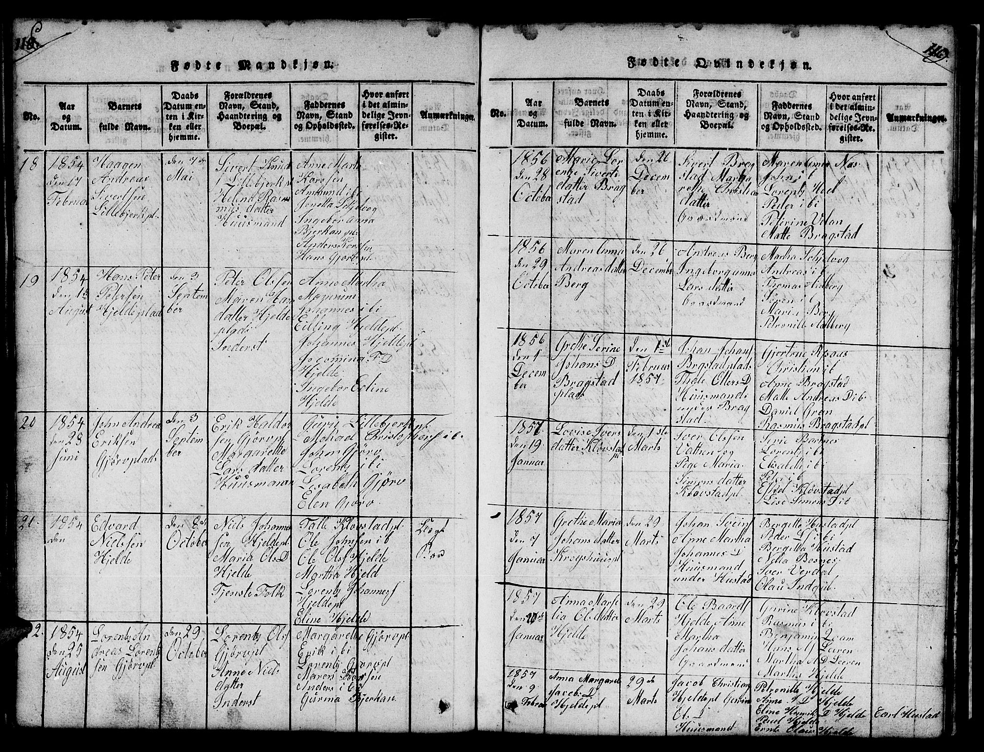 Ministerialprotokoller, klokkerbøker og fødselsregistre - Nord-Trøndelag, SAT/A-1458/732/L0317: Parish register (copy) no. 732C01, 1816-1881, p. 118-119