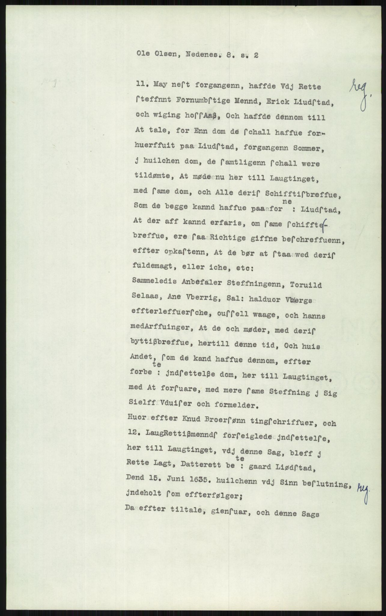 Samlinger til kildeutgivelse, Diplomavskriftsamlingen, AV/RA-EA-4053/H/Ha, p. 2976