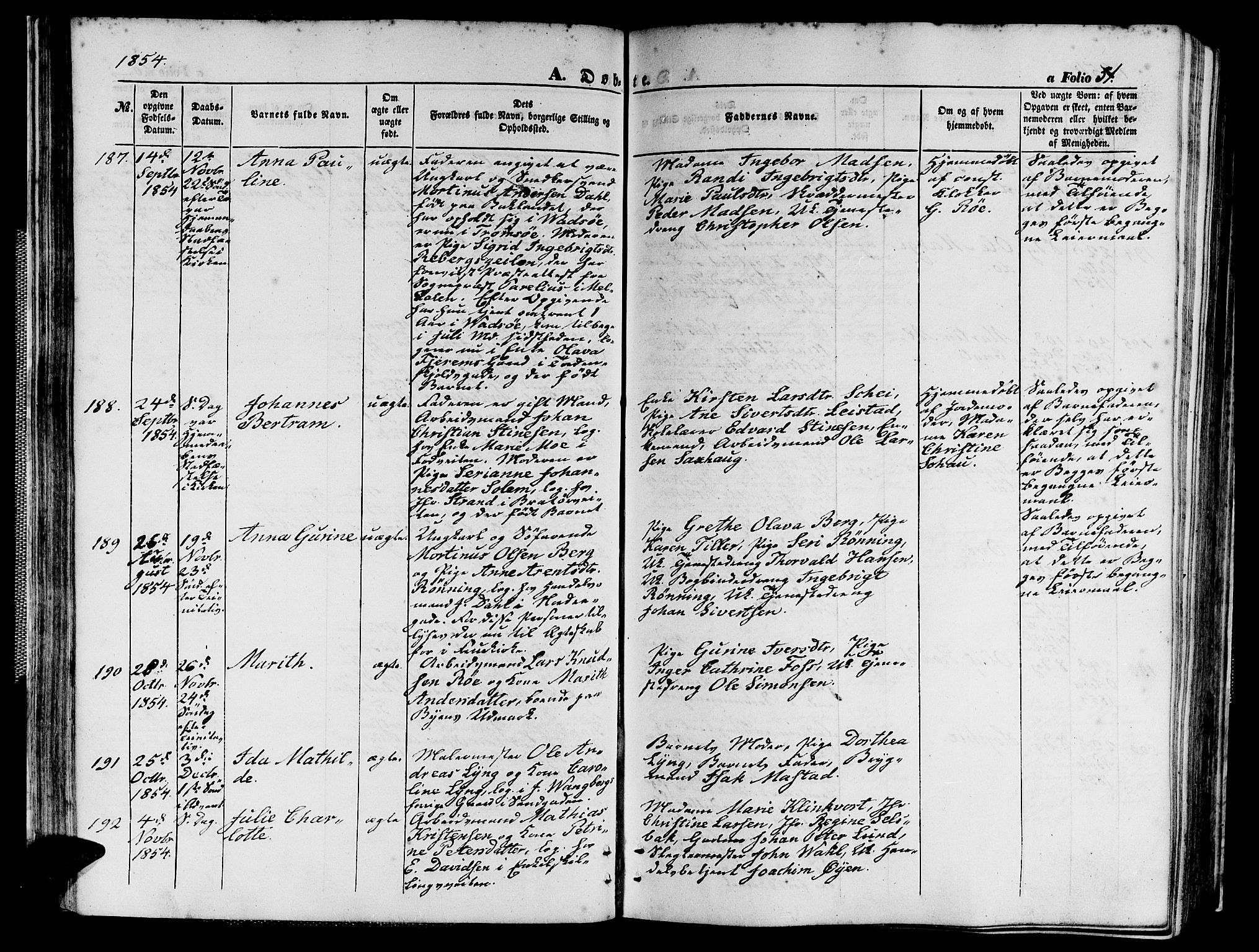 Ministerialprotokoller, klokkerbøker og fødselsregistre - Sør-Trøndelag, AV/SAT-A-1456/602/L0138: Parish register (copy) no. 602C06, 1853-1858, p. 51