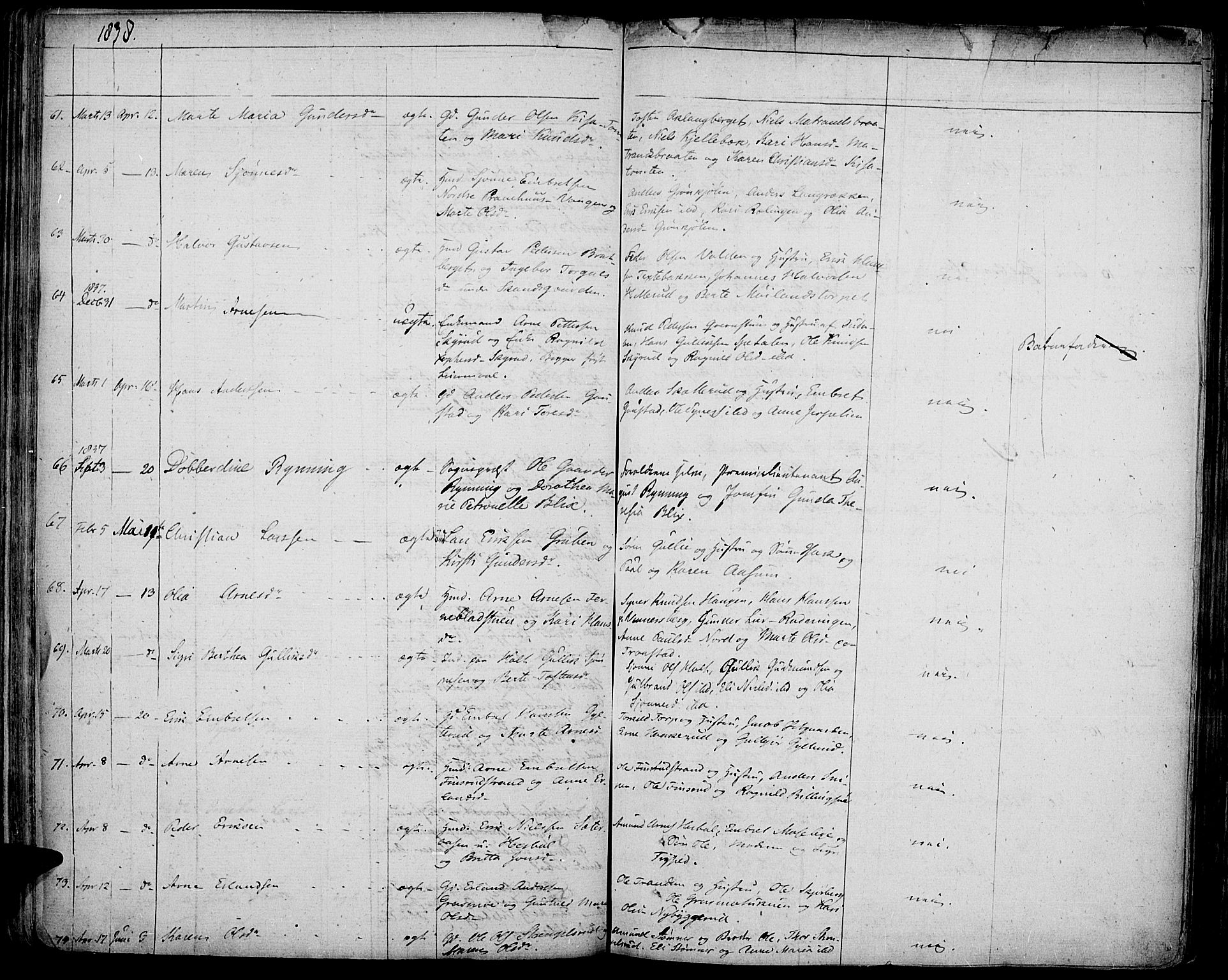 Vinger prestekontor, AV/SAH-PREST-024/H/Ha/Haa/L0007: Parish register (official) no. 7, 1826-1839, p. 160