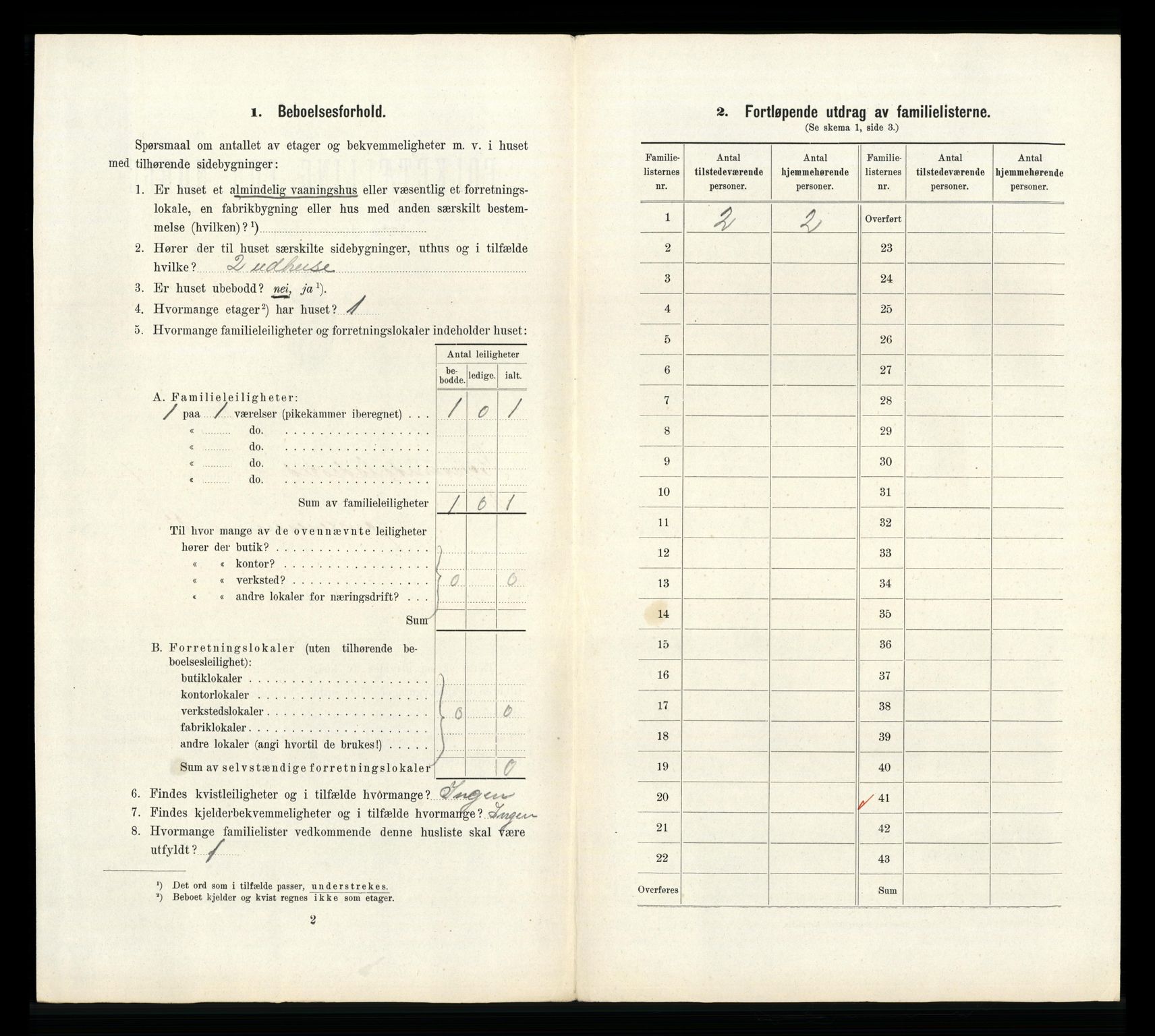 RA, 1910 census for Egersund, 1910, p. 1916