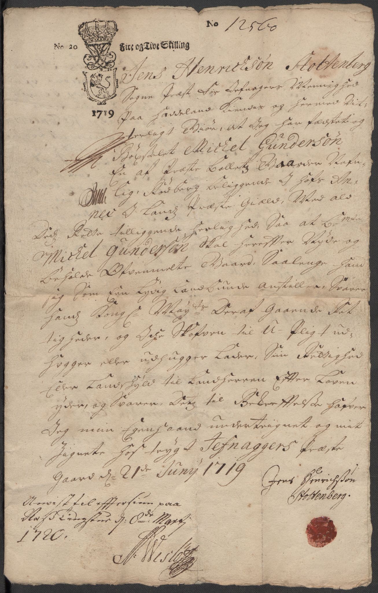 Riksarkivets diplomsamling, RA/EA-5965/F15/L0014: Prestearkiv - Oppland, 1696-1879, p. 32