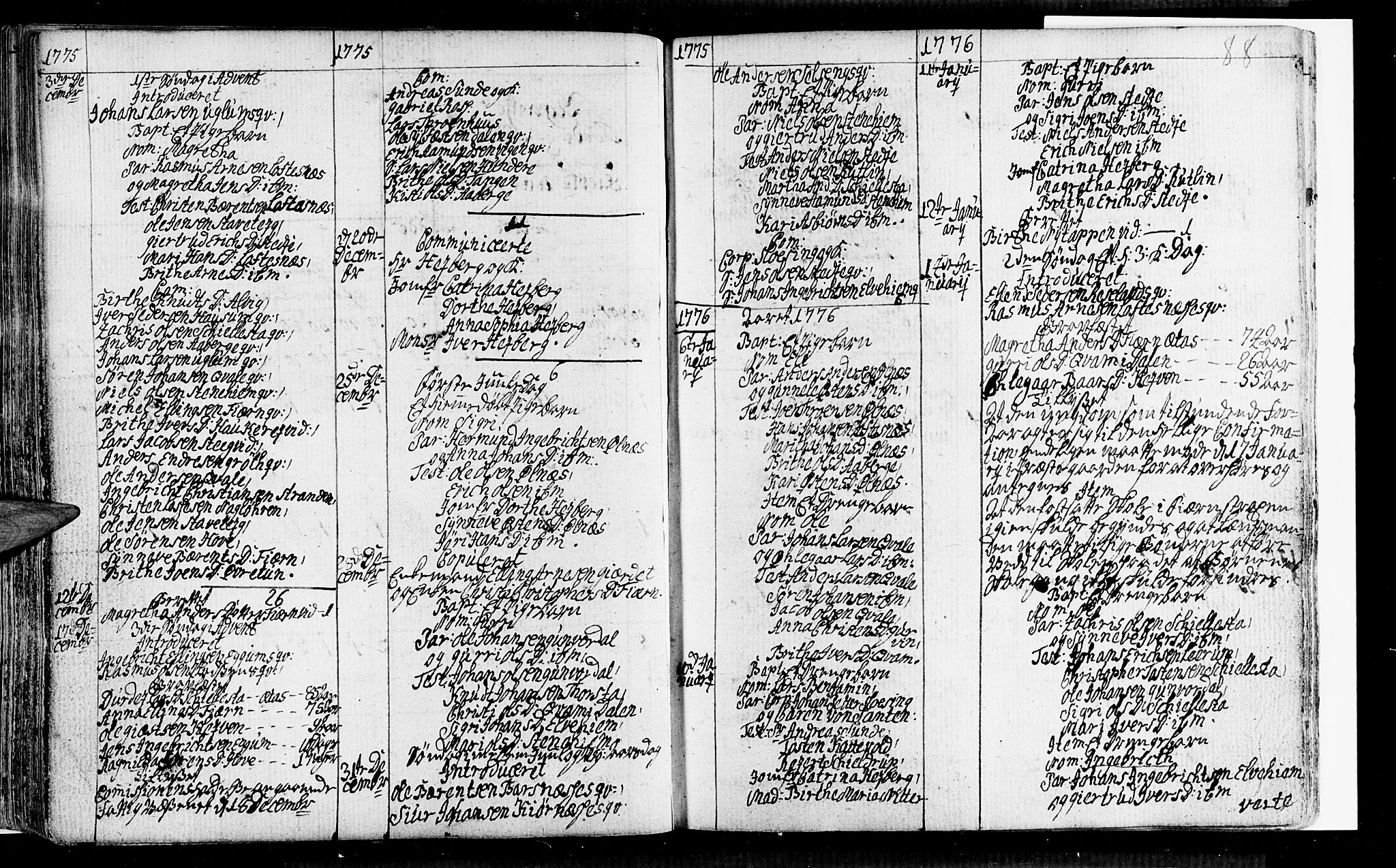 Sogndal sokneprestembete, SAB/A-81301/H/Haa/Haaa/L0005: Parish register (official) no. A 5, 1768-1782, p. 88