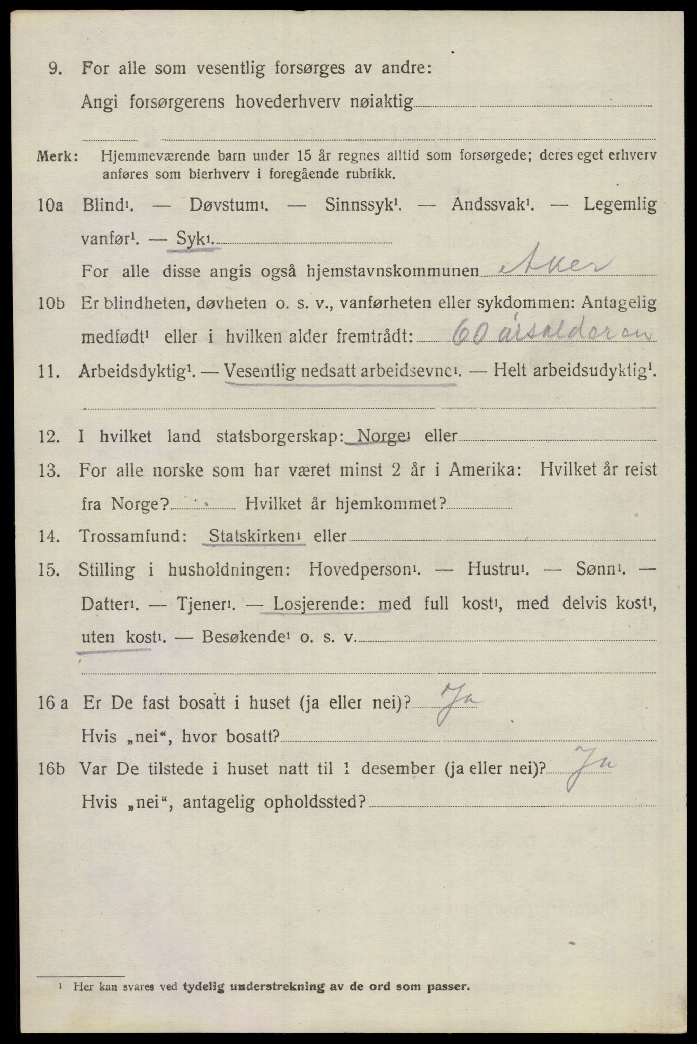 SAO, 1920 census for Skedsmo, 1920, p. 5164