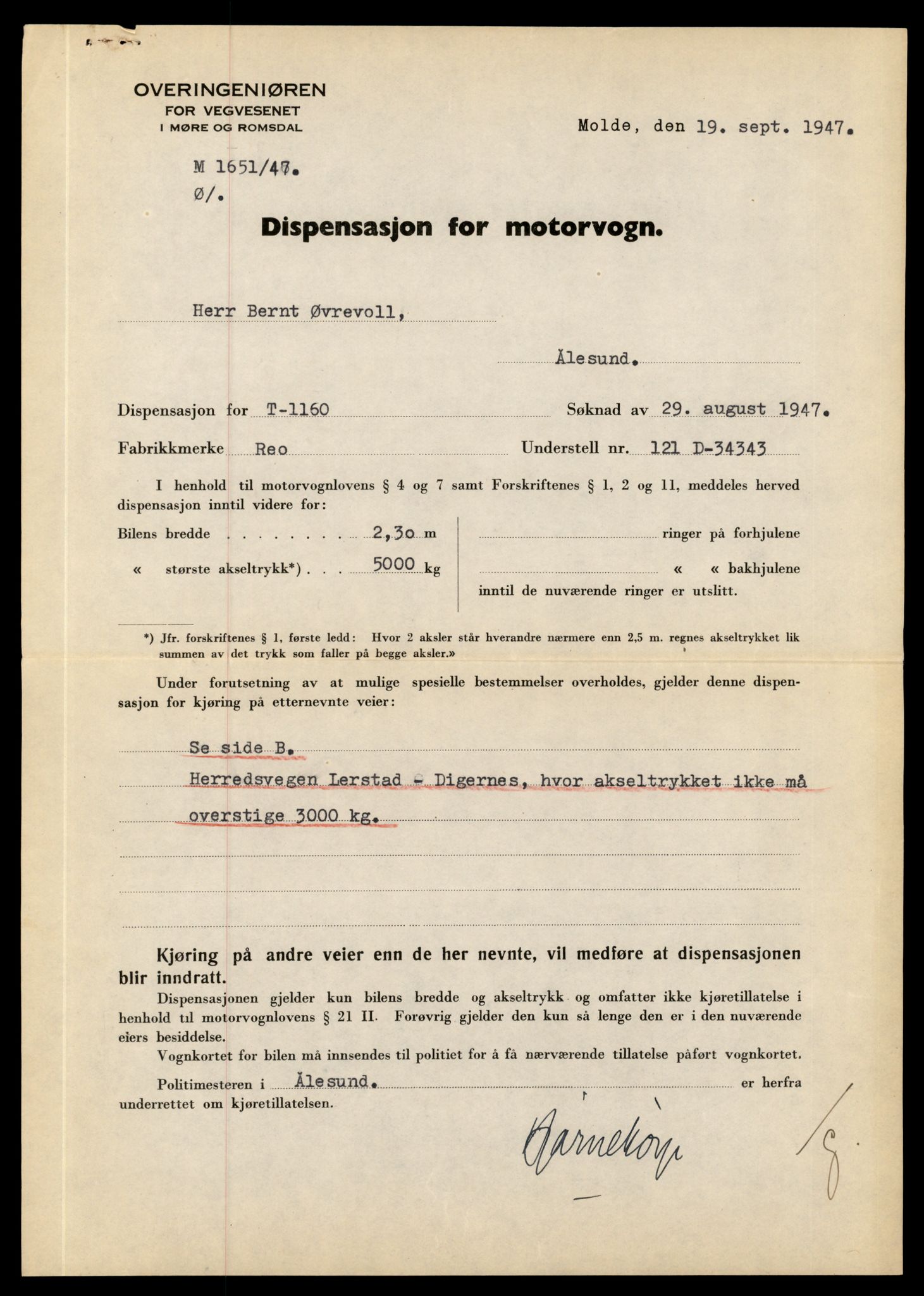 Møre og Romsdal vegkontor - Ålesund trafikkstasjon, AV/SAT-A-4099/F/Fe/L0010: Registreringskort for kjøretøy T 1050 - T 1169, 1927-1998, p. 2959