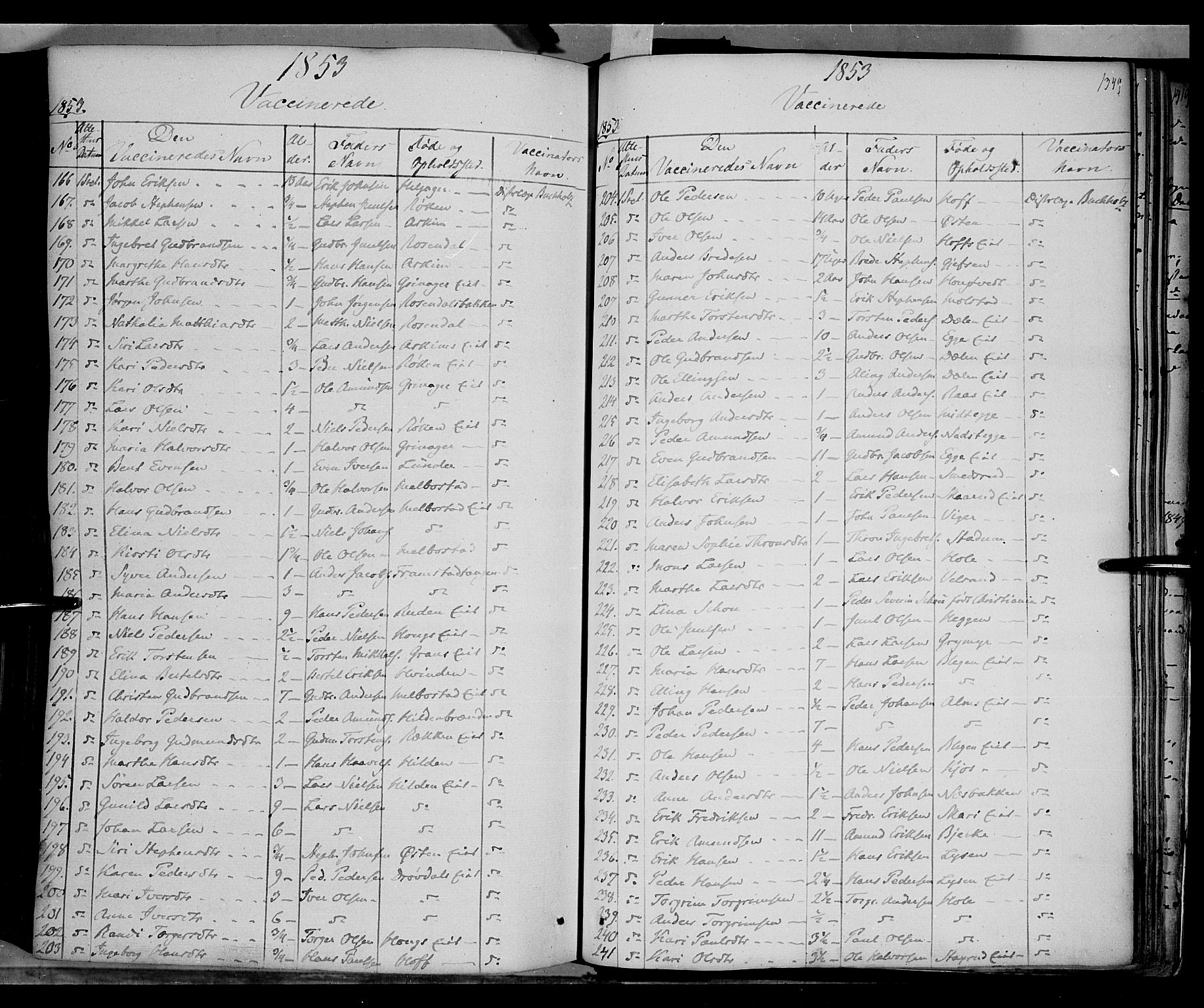 Gran prestekontor, AV/SAH-PREST-112/H/Ha/Haa/L0011: Parish register (official) no. 11, 1842-1856, p. 1348-1349