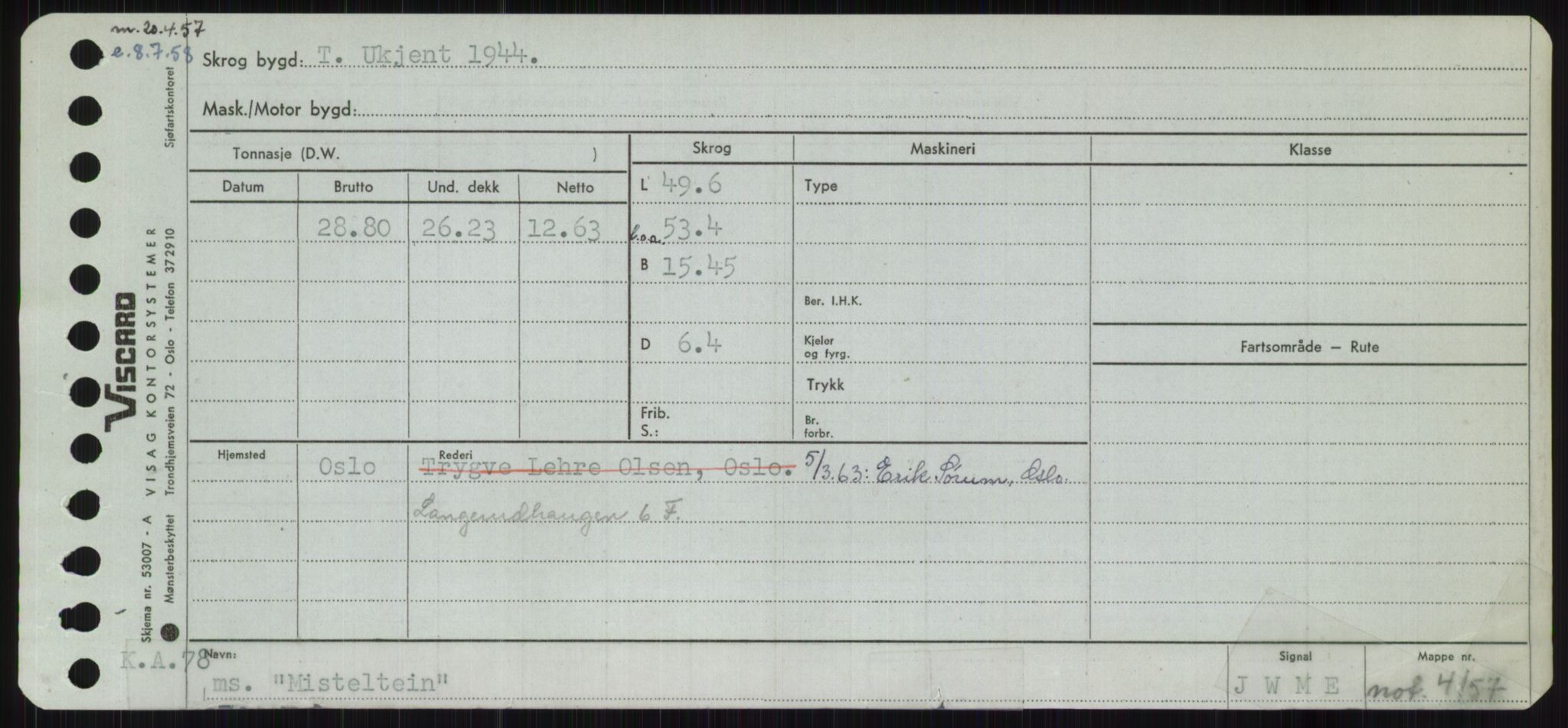 Sjøfartsdirektoratet med forløpere, Skipsmålingen, RA/S-1627/H/Ha/L0004/0001: Fartøy, Mas-R / Fartøy, Mas-Odd, p. 171