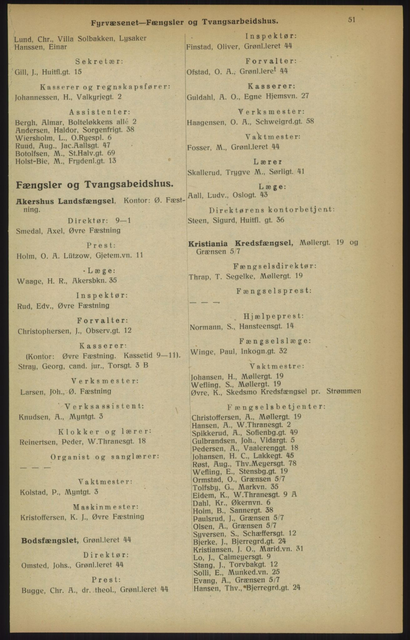 Kristiania/Oslo adressebok, PUBL/-, 1915, p. 51