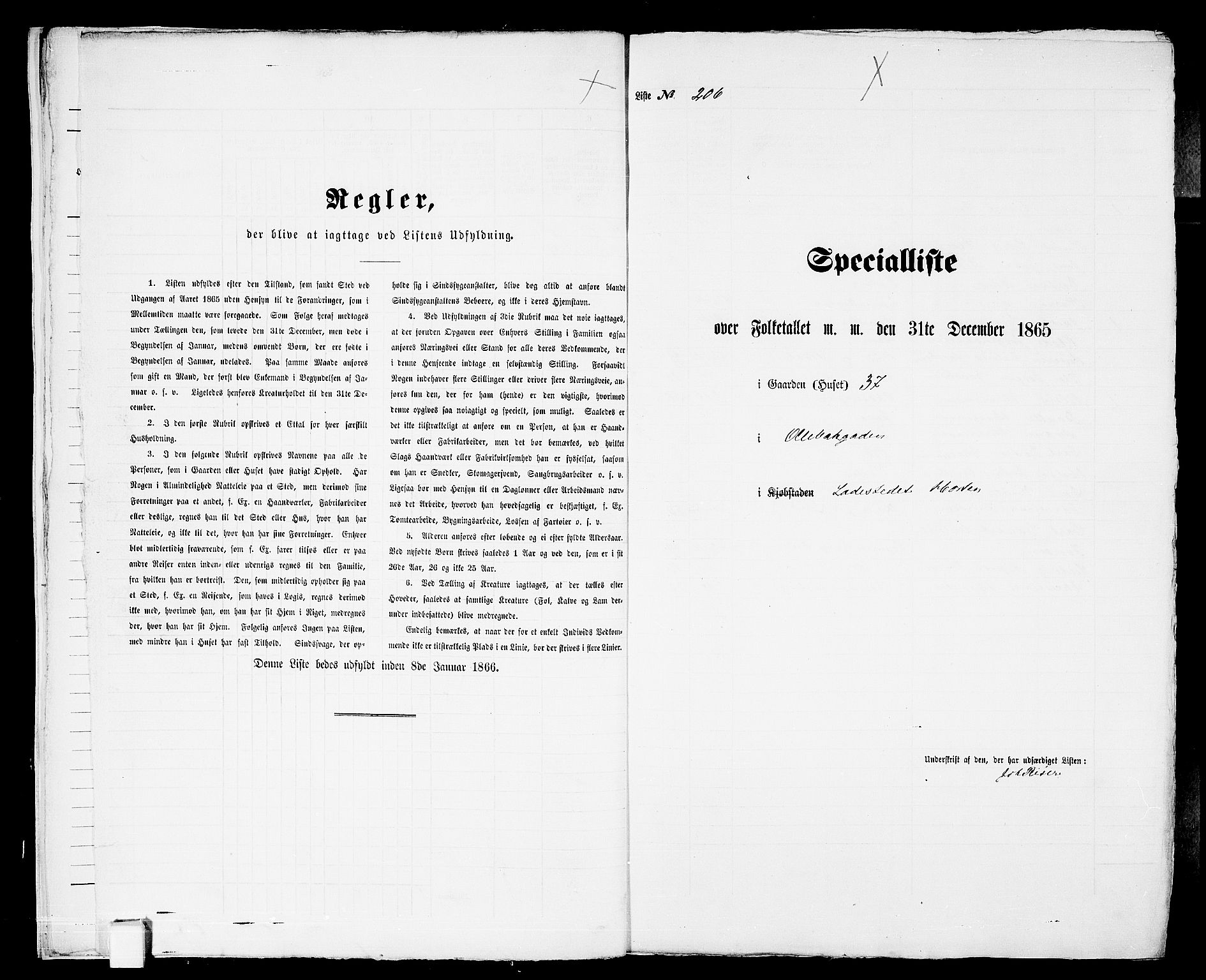 RA, 1865 census for Horten, 1865, p. 447