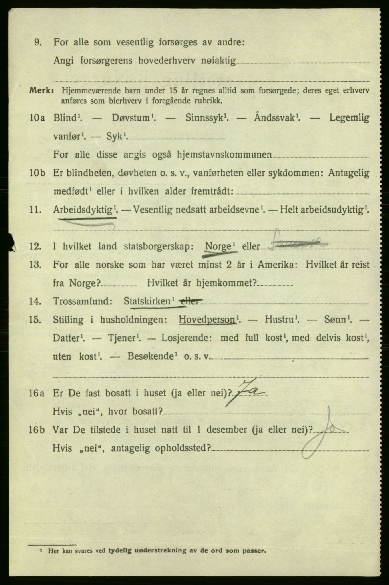 SAO, 1920 census for Fredrikshald, 1920, p. 9891