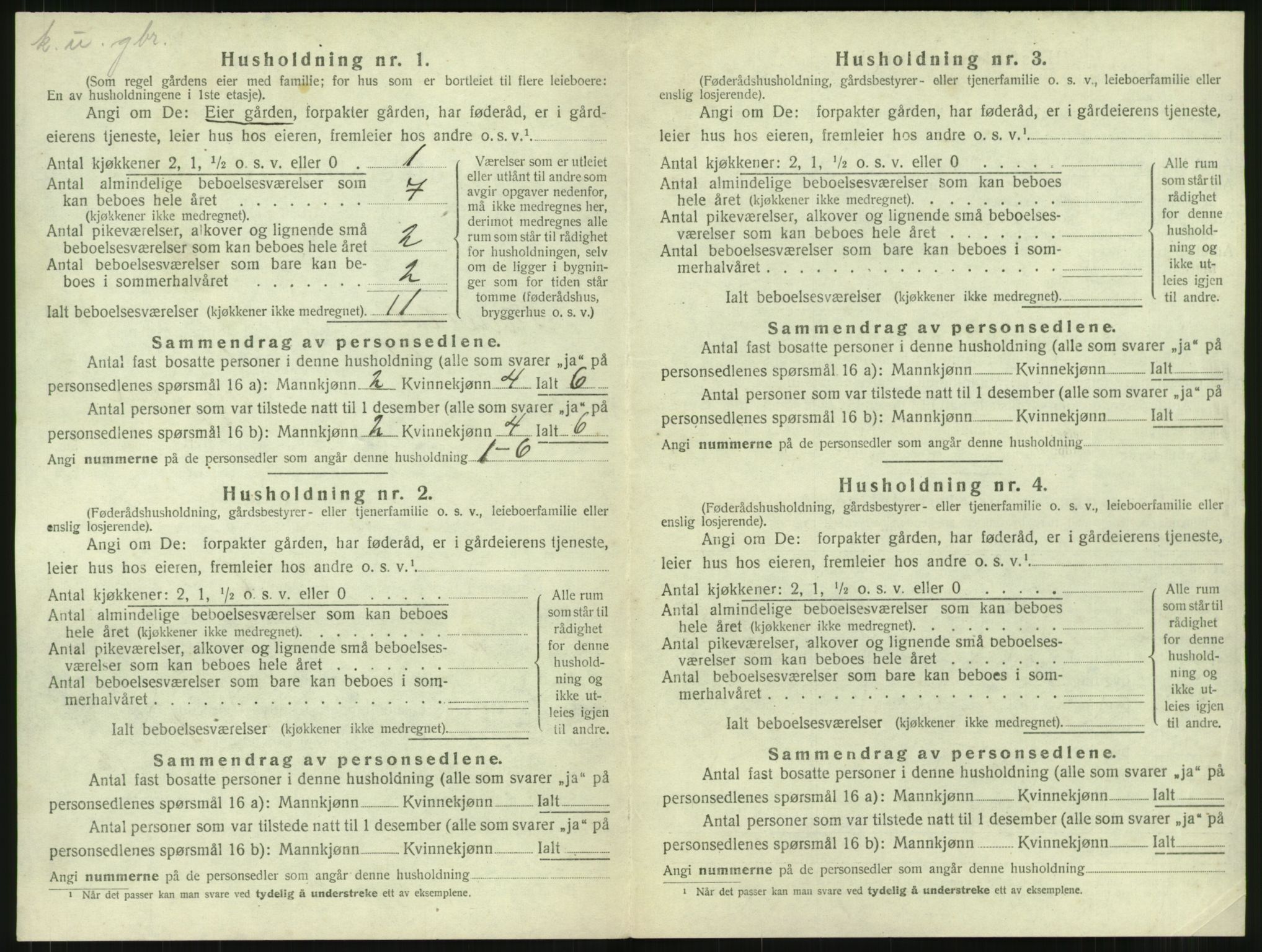 SAT, 1920 census for Surnadal, 1920, p. 990