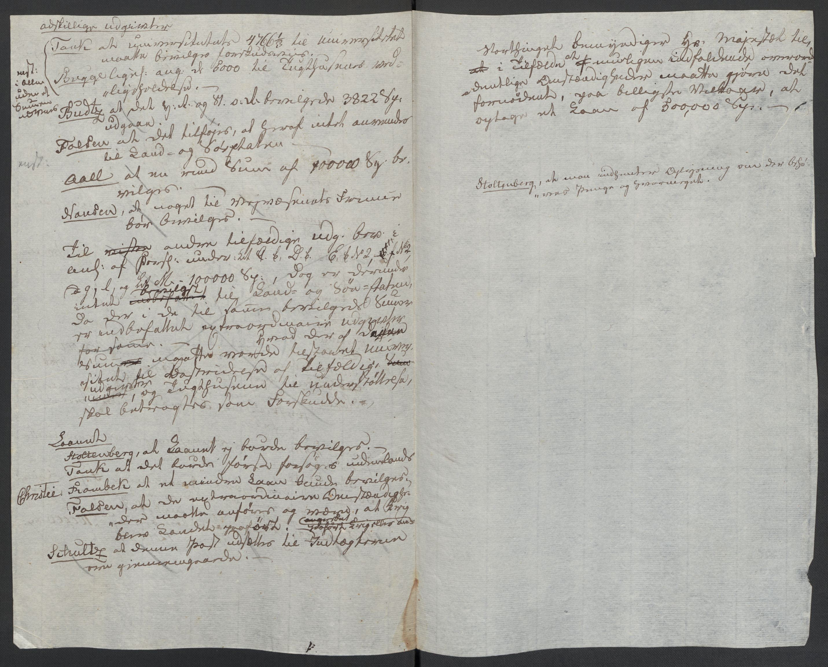 Christie, Wilhelm Frimann Koren, AV/RA-PA-0014/F/L0005: Christies dokumenter fra Stortinget, 1815-1816, p. 555