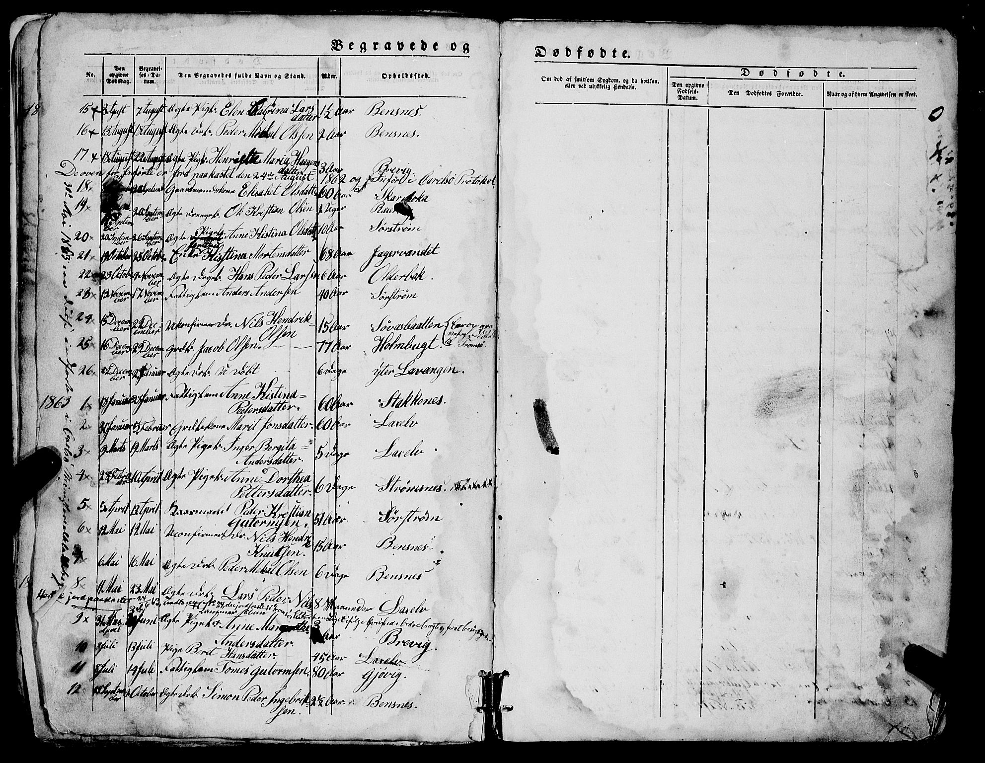 Lyngen sokneprestembete, AV/SATØ-S-1289/H/He/Heb/L0005klokker: Parish register (copy) no. 5, 1847-1882