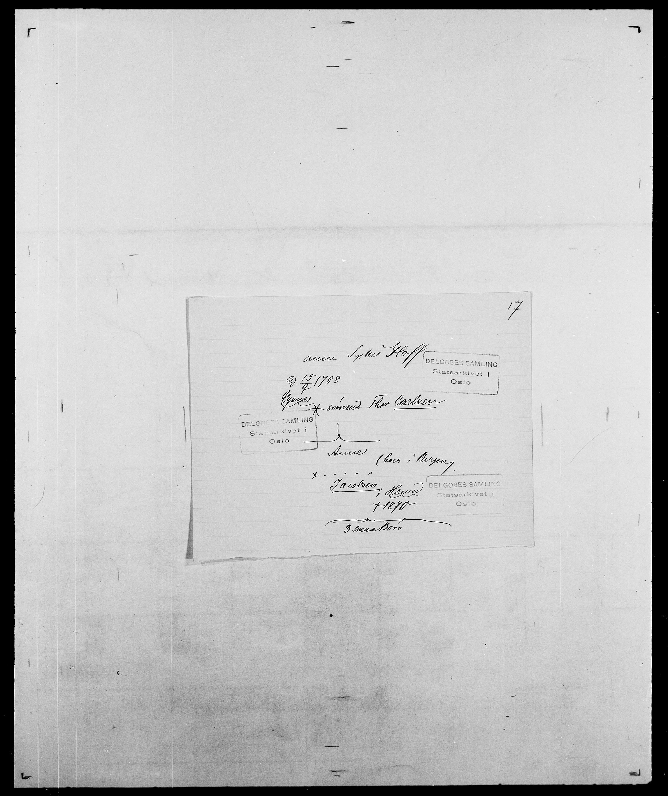 Delgobe, Charles Antoine - samling, AV/SAO-PAO-0038/D/Da/L0018: Hoch - Howert, p. 37