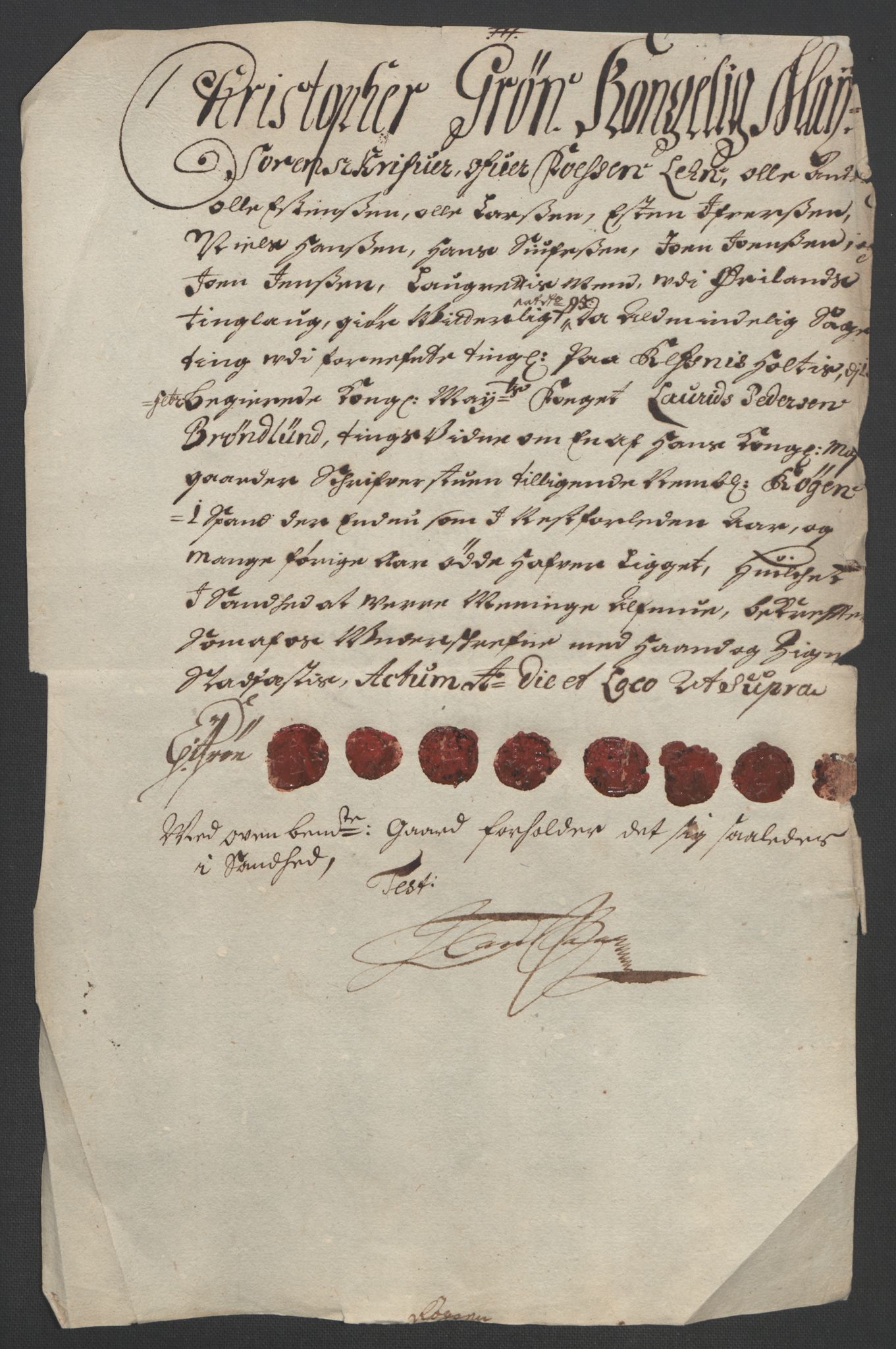 Rentekammeret inntil 1814, Reviderte regnskaper, Fogderegnskap, AV/RA-EA-4092/R57/L3850: Fogderegnskap Fosen, 1694, p. 173