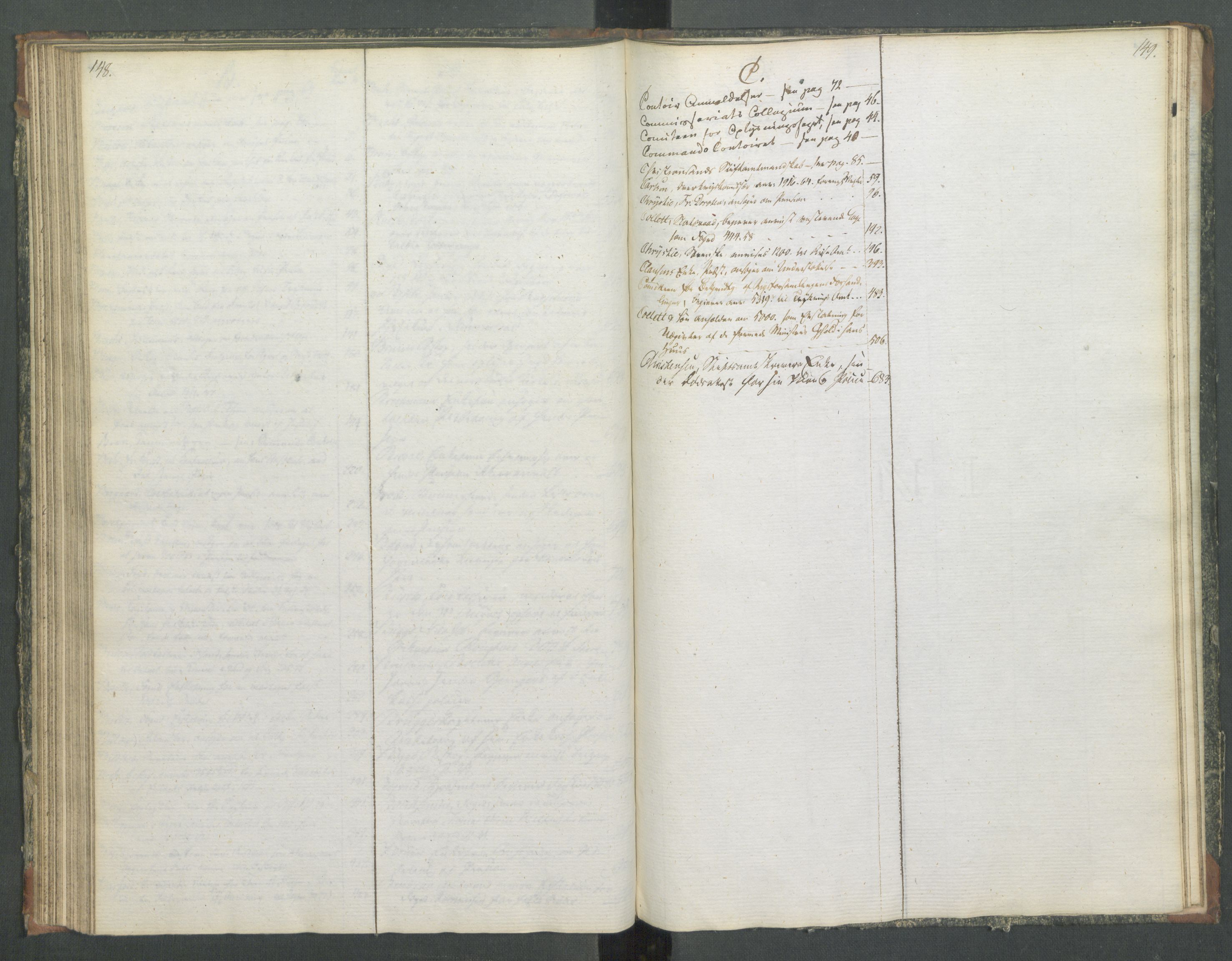 Departementene i 1814, AV/RA-S-3899/Fa/L0014: Bokholderkontoret - Register til journalen, 1814-1815, p. 148-149