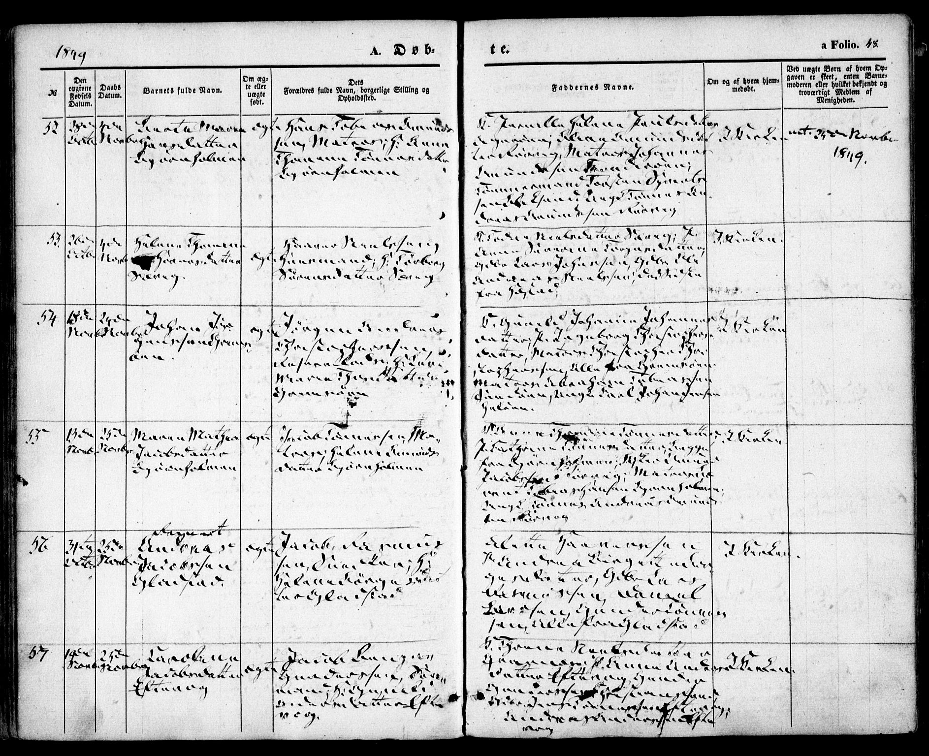 Høvåg sokneprestkontor, SAK/1111-0025/F/Fa/L0003: Parish register (official) no. A 3, 1843-1858, p. 48