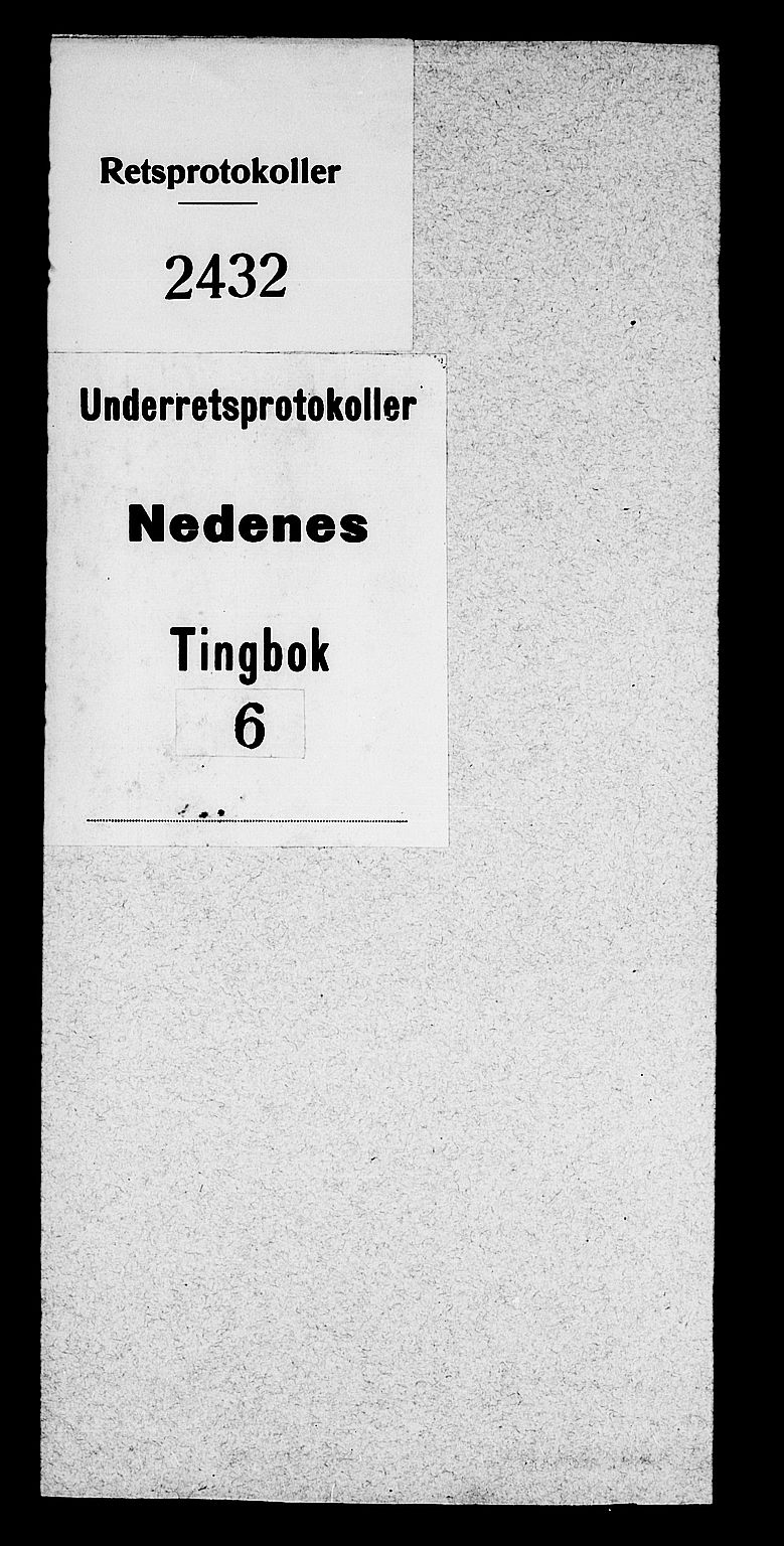 Nedenes sorenskriveri før 1824, AV/SAK-1221-0007/F/Fa/L0010: Tingbok med register nr 6, 1698-1701