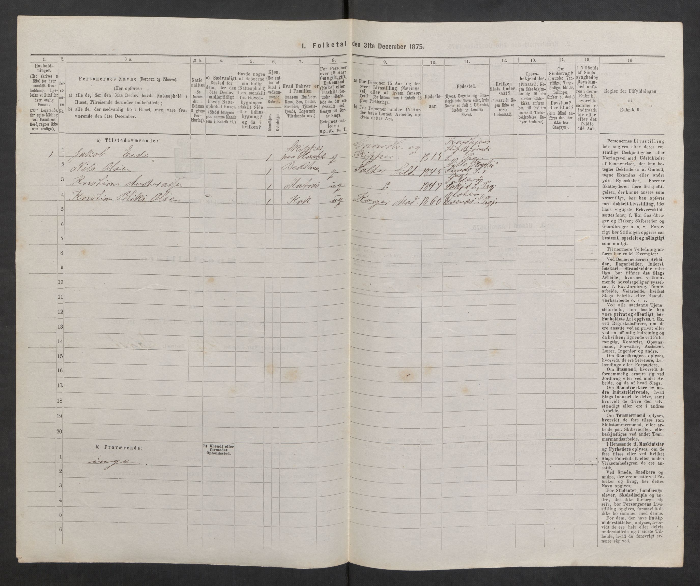 RA, 1875 census, lists of crew on ships: Ships in domestic ports, 1875, p. 1199