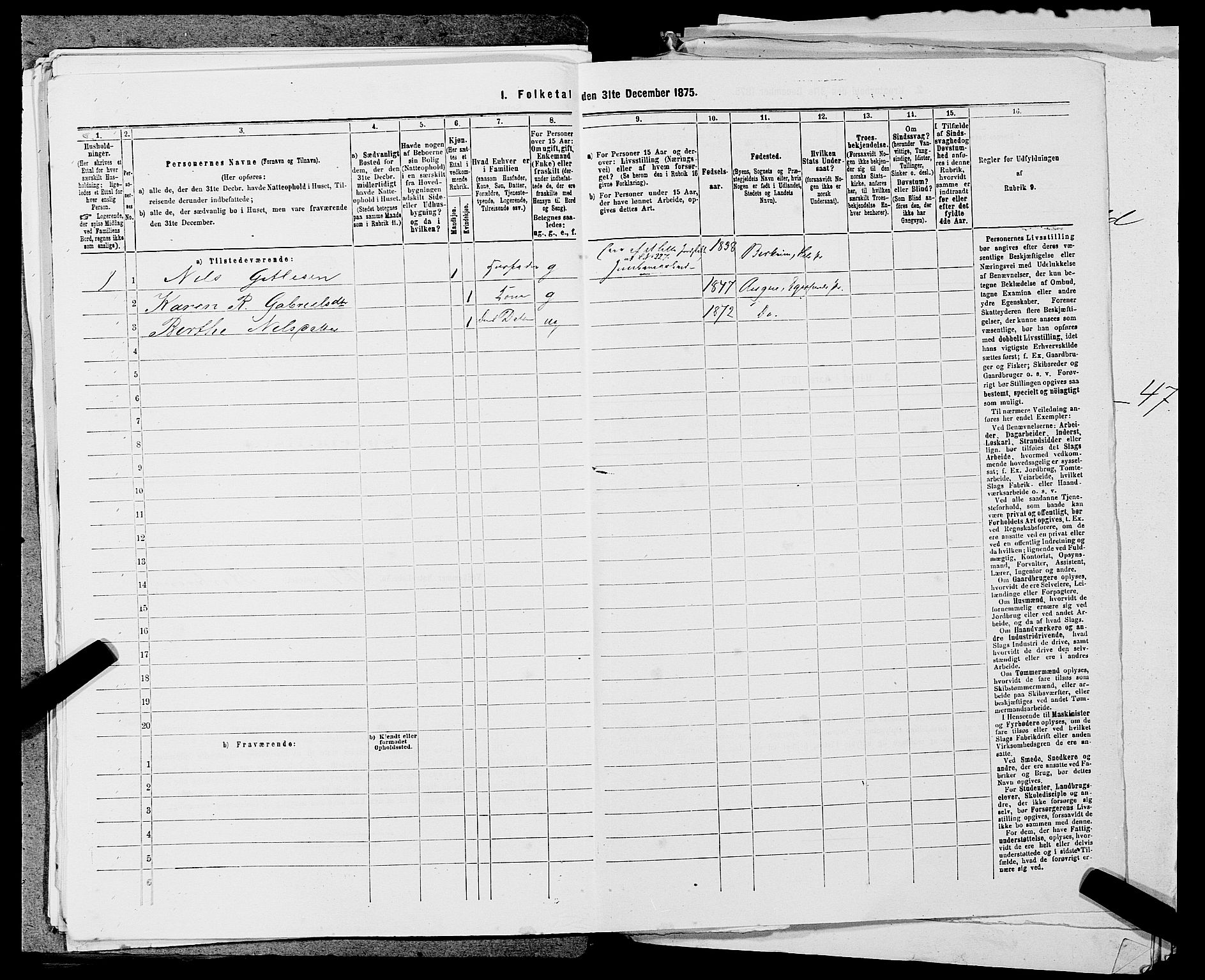 SAST, 1875 census for 1115P Helleland, 1875, p. 671