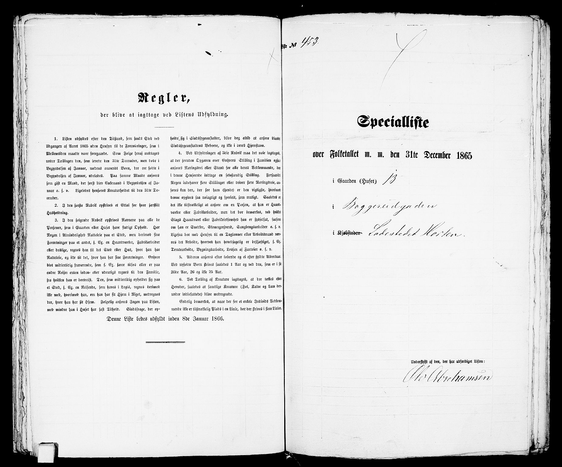 RA, 1865 census for Horten, 1865, p. 949