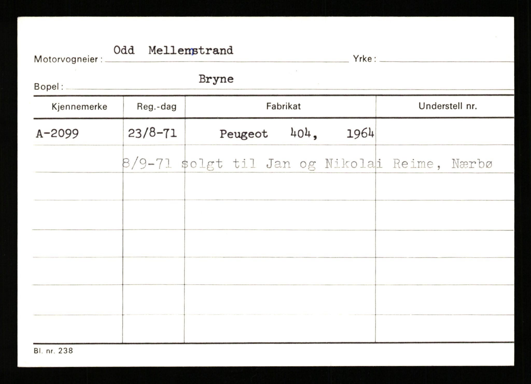 Stavanger trafikkstasjon, AV/SAST-A-101942/0/G/L0001: Registreringsnummer: 0 - 5782, 1930-1971, p. 1425