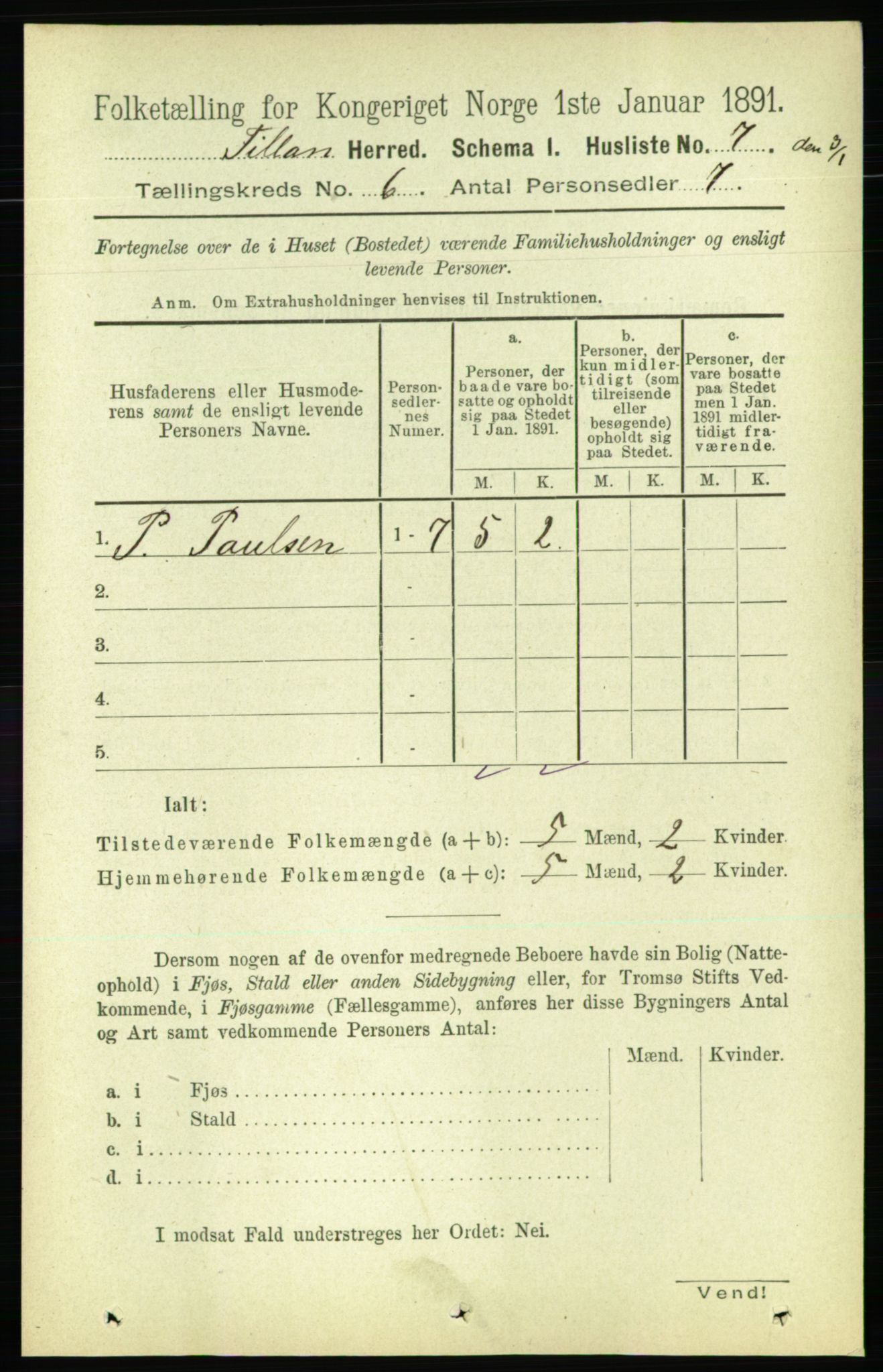 RA, 1891 census for 1616 Fillan, 1891, p. 1226