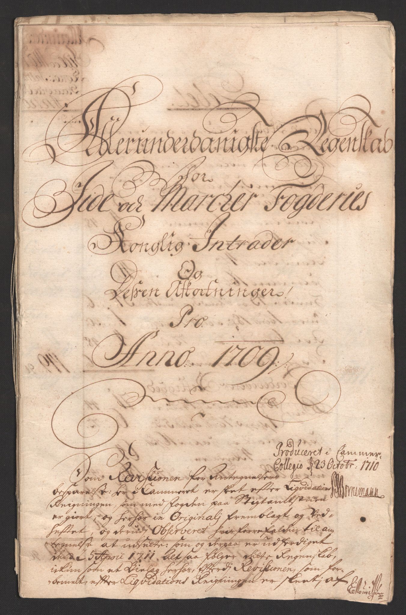 Rentekammeret inntil 1814, Reviderte regnskaper, Fogderegnskap, RA/EA-4092/R01/L0018: Fogderegnskap Idd og Marker, 1707-1709, p. 262