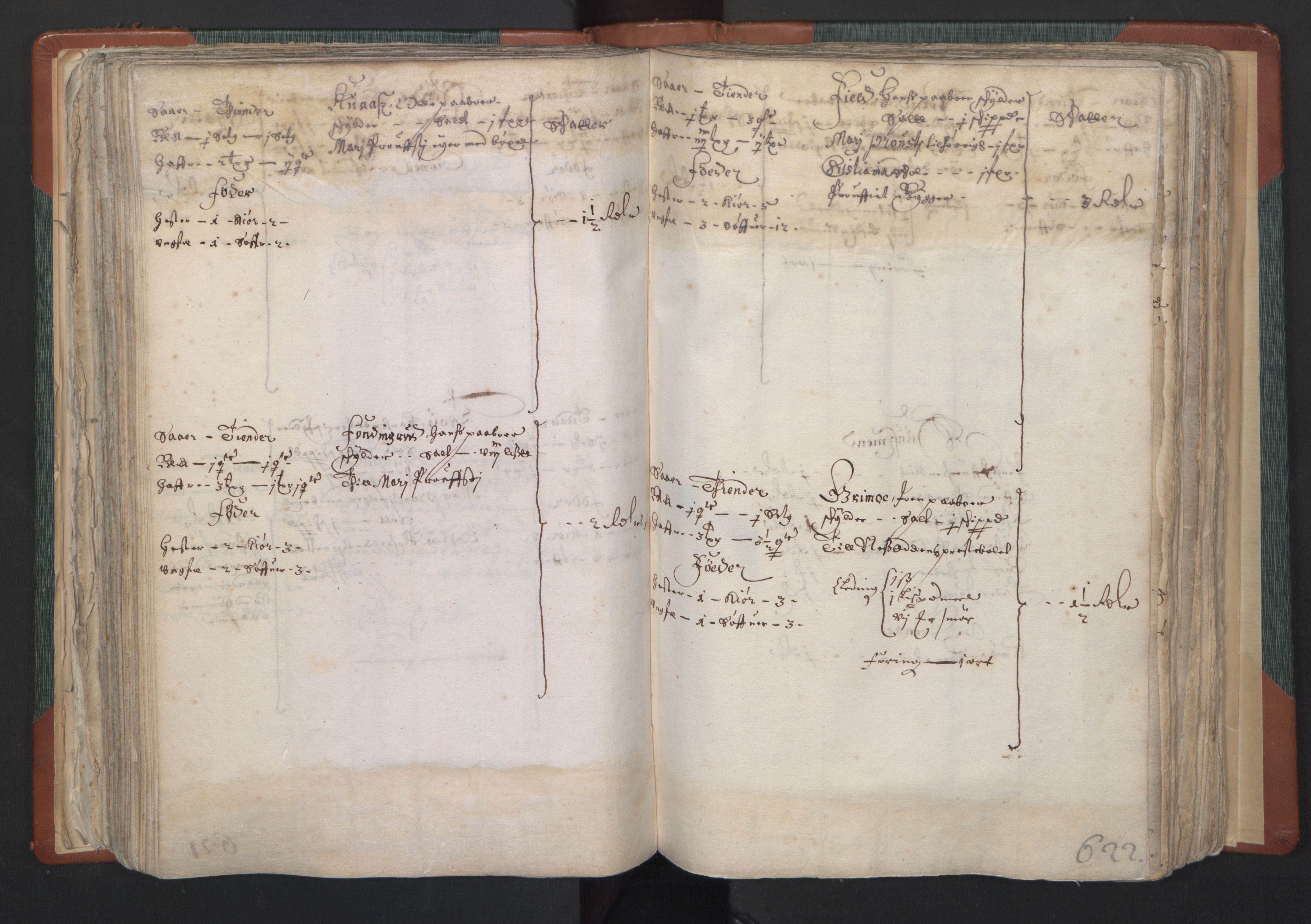 Rentekammeret inntil 1814, Realistisk ordnet avdeling, AV/RA-EA-4070/L/L0005: Kristiania lagdømme. Alminnelig jordebok med skatteligning for Marker og Follo len., 1661, p. 621b-622a